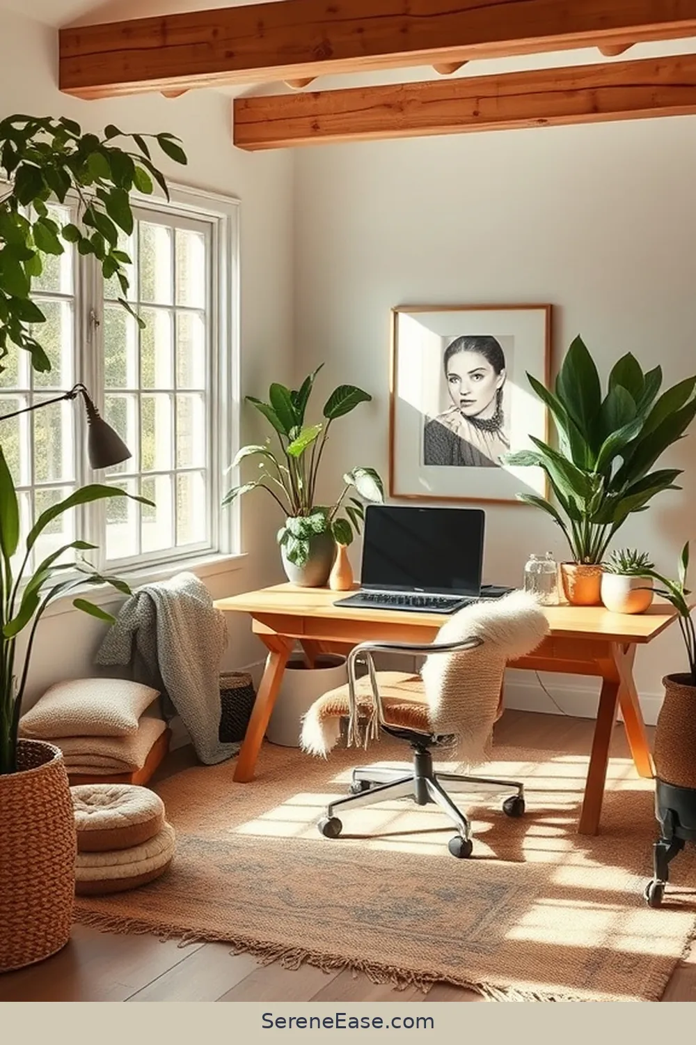 Create a Bold and Bright Modern Farmhouse Home Office Style 5 Add Textures for Depth and Warmth for Create a Bold and Bright Modern Farmhouse Home Office Style