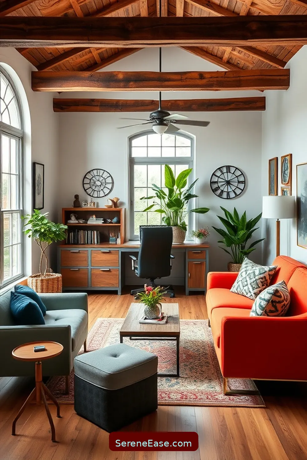 Create a Bold and Bright Modern Farmhouse Home Office Style 8 Integrate Rustic Elements for Character for Create a Bold and Bright Modern Farmhouse Home Office Style