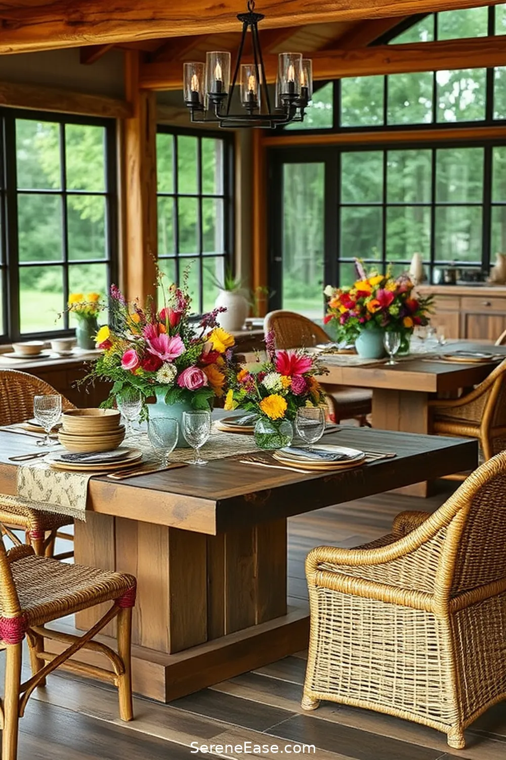Create a Bold and Bright Rustic Dining Room Style 2 Embrace Natural Materials for Create a Bold and Bright Rustic Dining Room Style