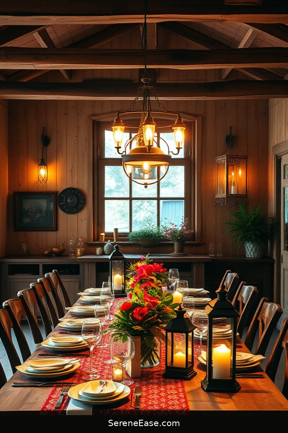 Create a Bold and Bright Rustic Dining Room Style 6 Enhance Lighting With Rustic Fixtures for Create a Bold and Bright Rustic Dining Room Style