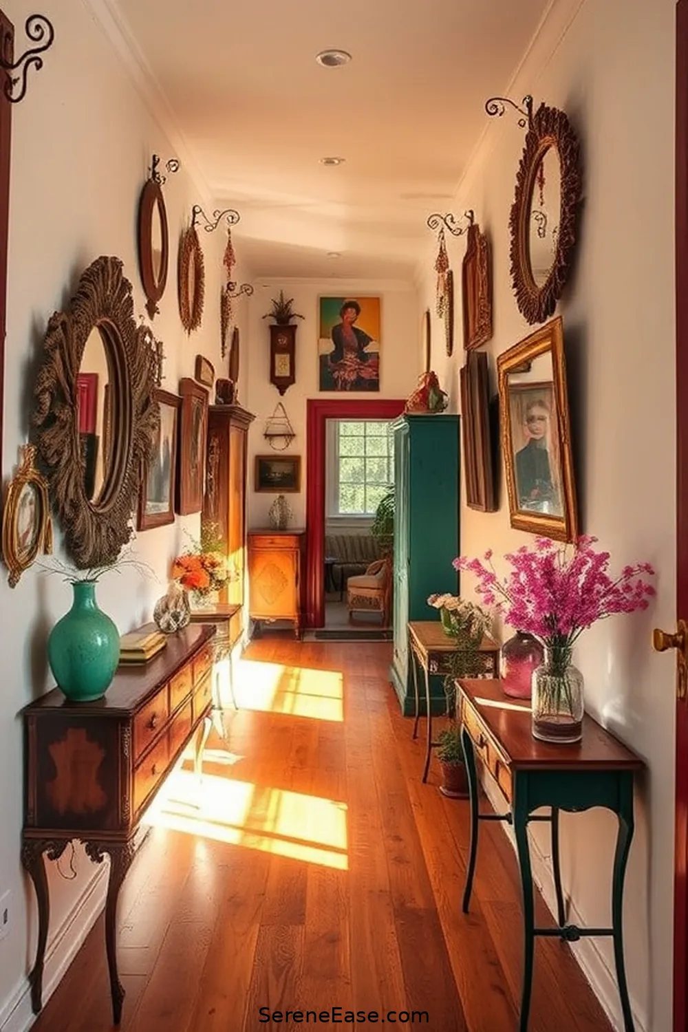 Create a Bold and Bright Rustic Hallway Style 7 Add Vintage and Antique Accents for Create a Bold and Bright Rustic Hallway Style