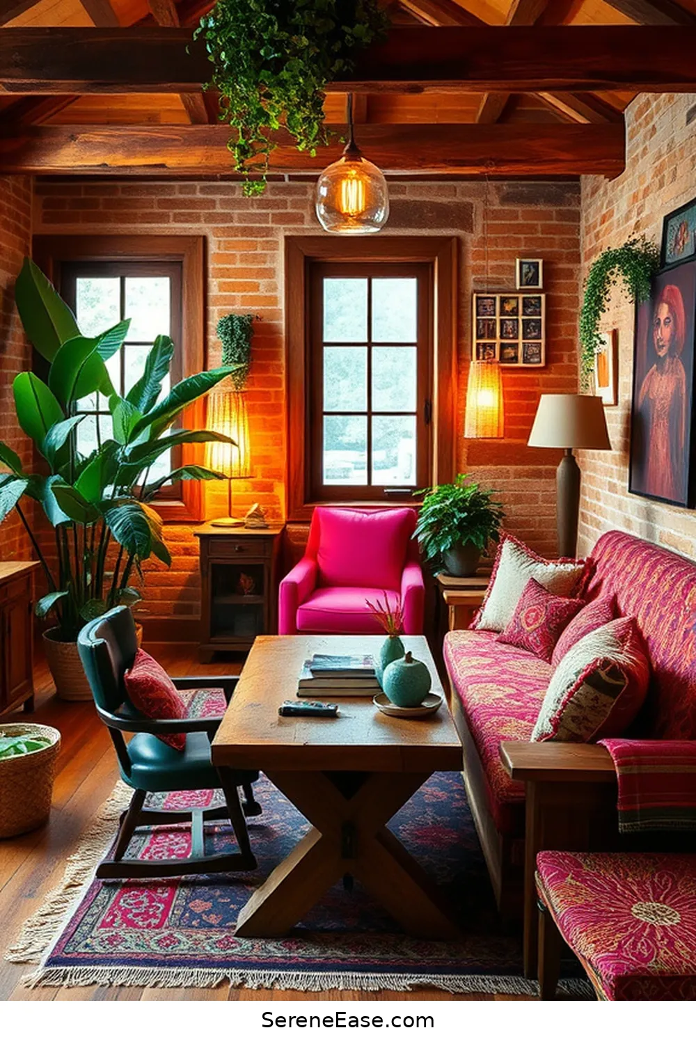 Incorporate Rustic Furniture for Create a Bold and Bright Rustic Home Office Style