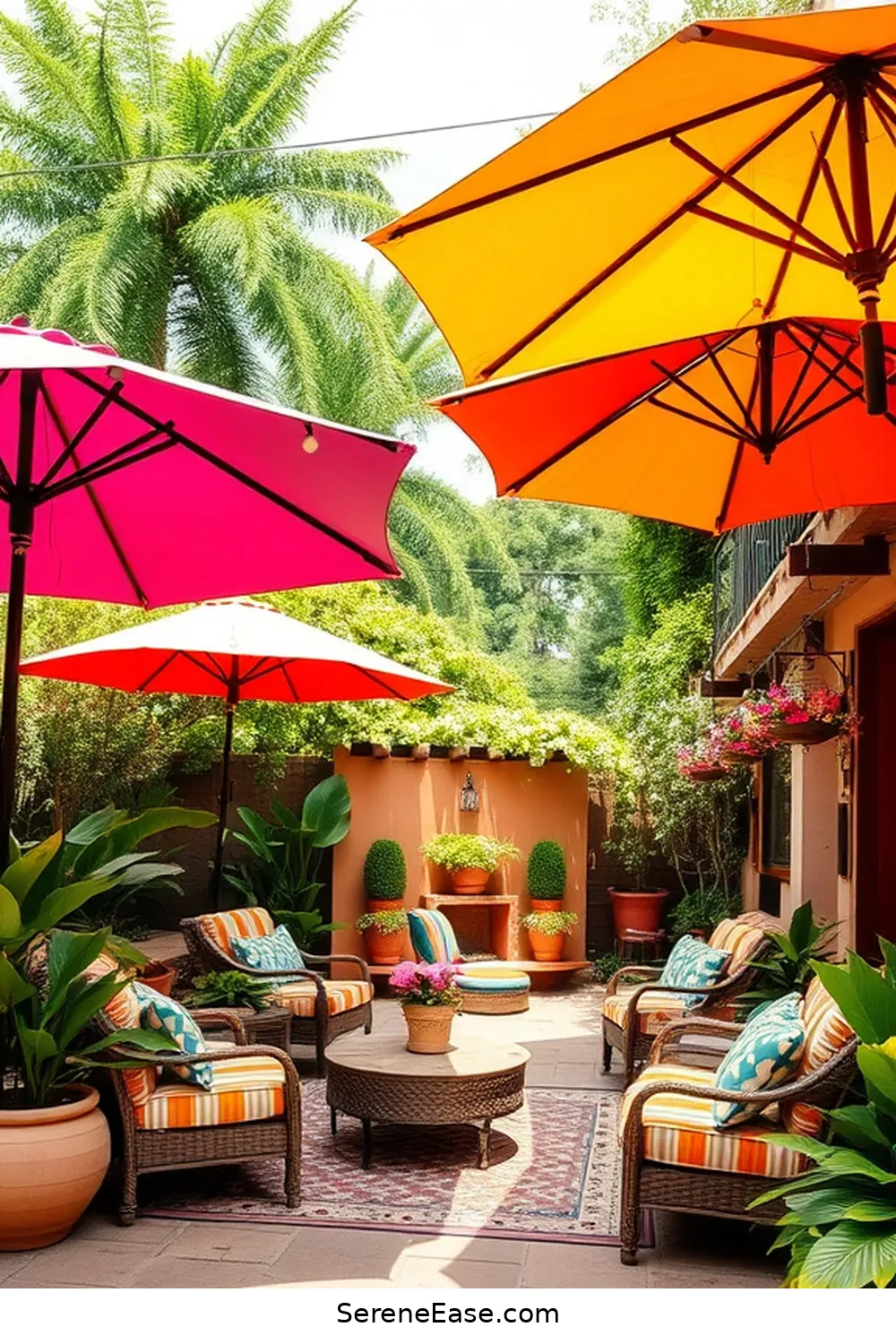 Create a Bold and Bright Rustic Outdoor Patio 13 Creating Shade With Canopies and Umbrellas for Create a Bold and Bright Rustic Outdoor Patio