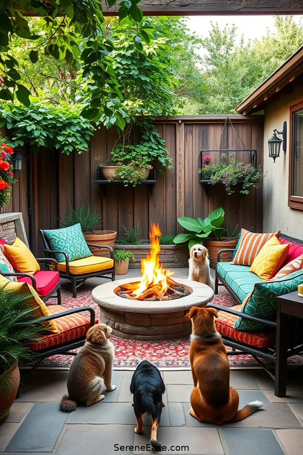 Create a Bold and Bright Rustic Outdoor Patio 7 Creating a Cozy Seating Area for Create a Bold and Bright Rustic Outdoor Patio