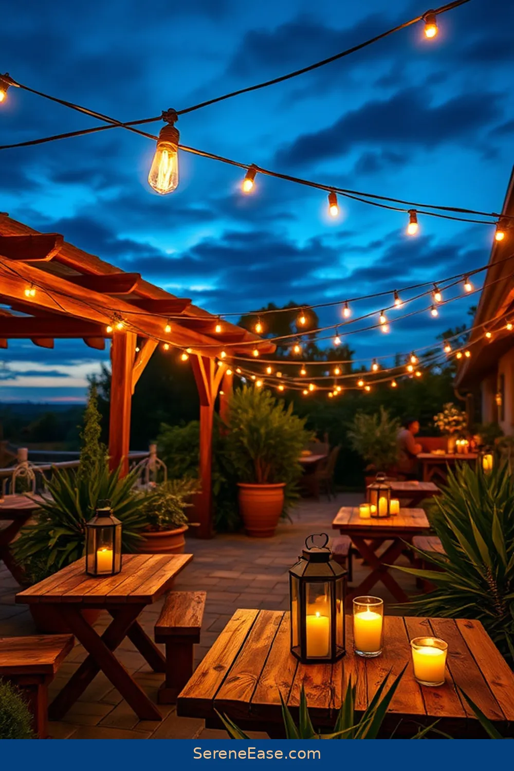 Create a Bold and Bright Rustic Outdoor Patio 8 Incorporating Outdoor Lighting for Create a Bold and Bright Rustic Outdoor Patio
