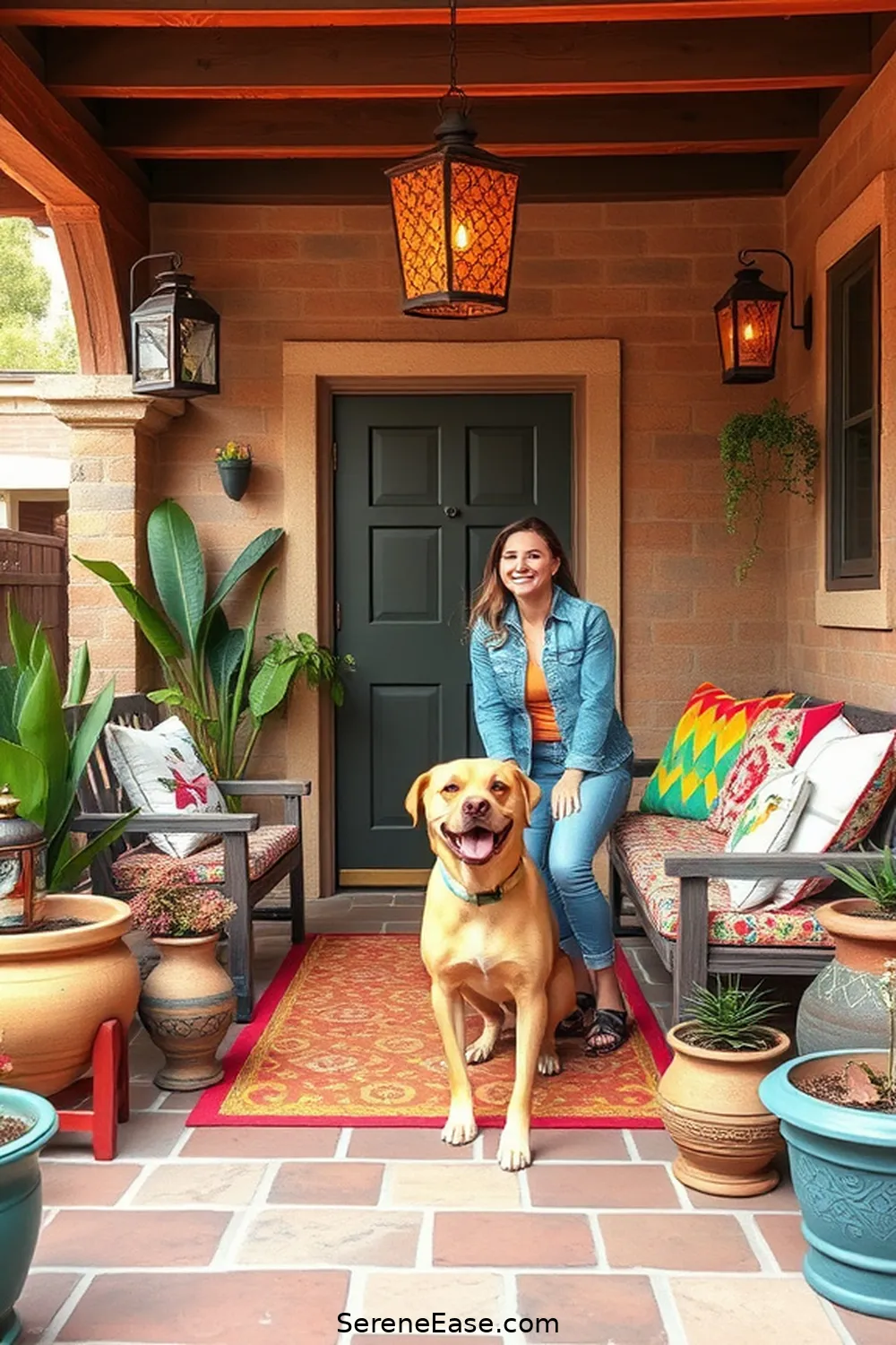 Create a Bold and Bright Rustic Outdoor Patio 14 Personalizing With Unique Accessories for Create a Bold and Bright Rustic Outdoor Patio