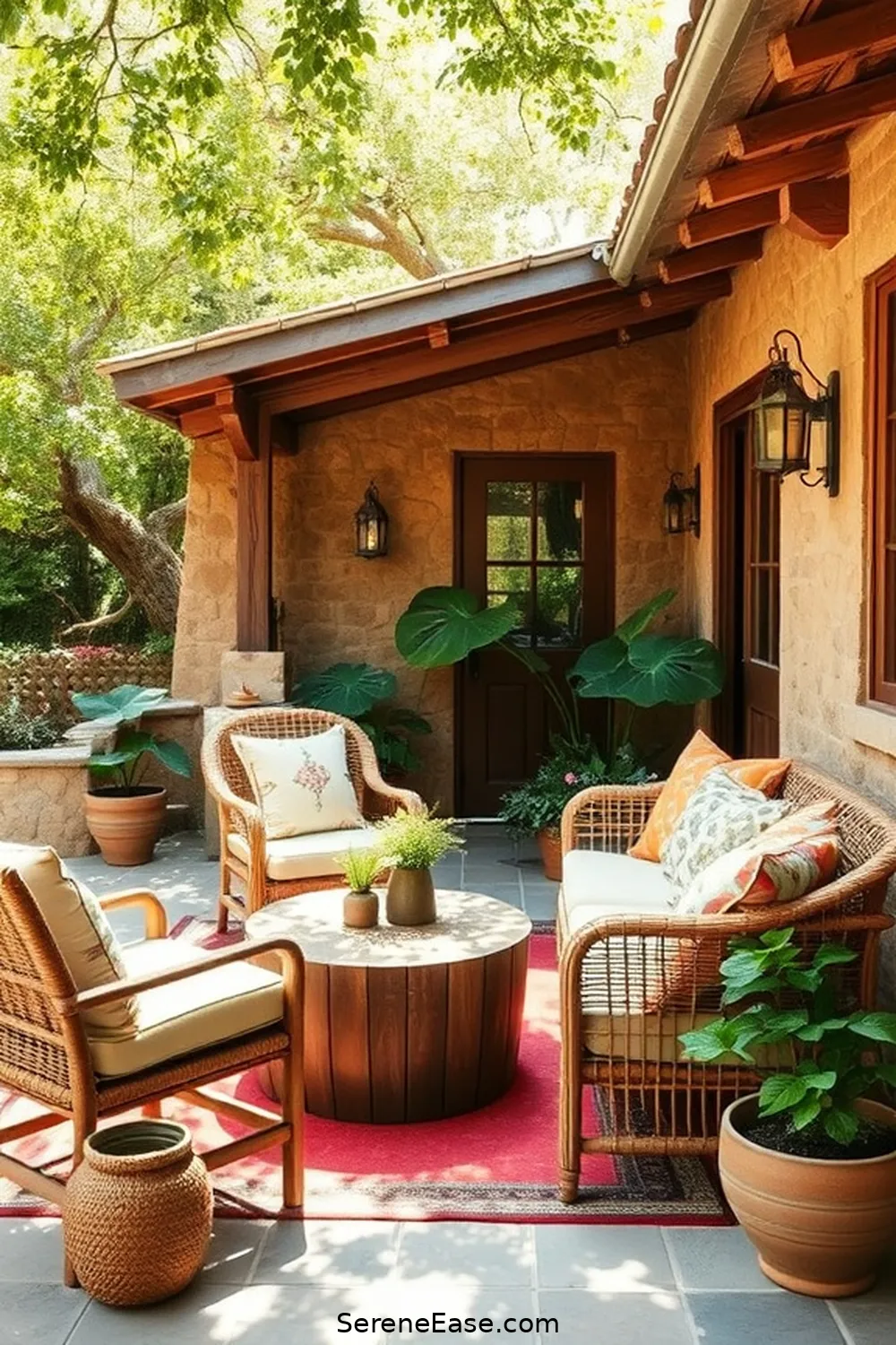 Create a Bold and Bright Rustic Outdoor Patio 3 Selecting Rustic Furniture for Create a Bold and Bright Rustic Outdoor Patio