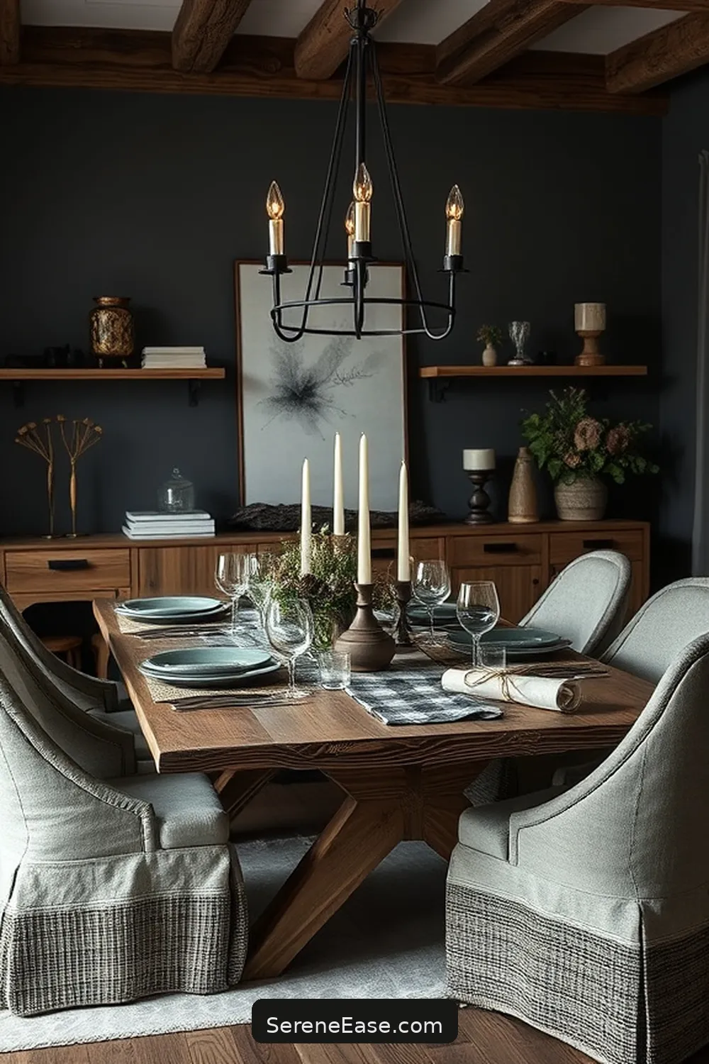 Create a Monochromatic Dining Room in Modern Farmhouse Style 8 Accessorizing With Decorative Elements for Create a Monochromatic Dining Room in Modern Farmhouse Style