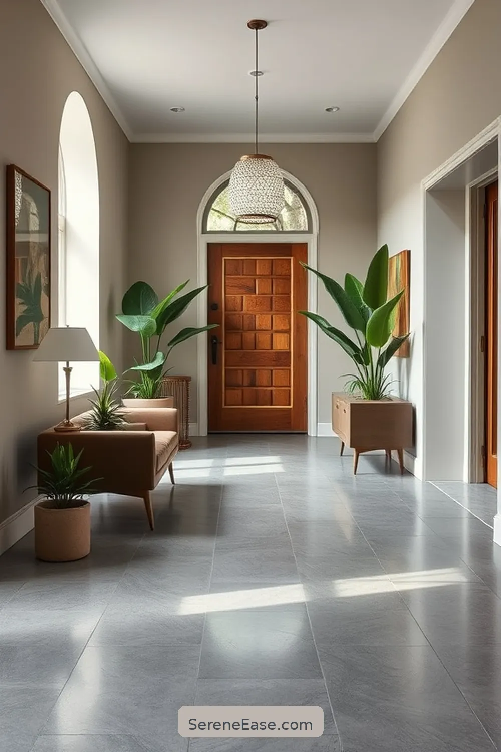 Create a Monochromatic Entryway in Mid-Century Modern Style 10 Flooring Options for a Cohesive Look for Create a Monochromatic Entryway in Mid-Century Modern Style