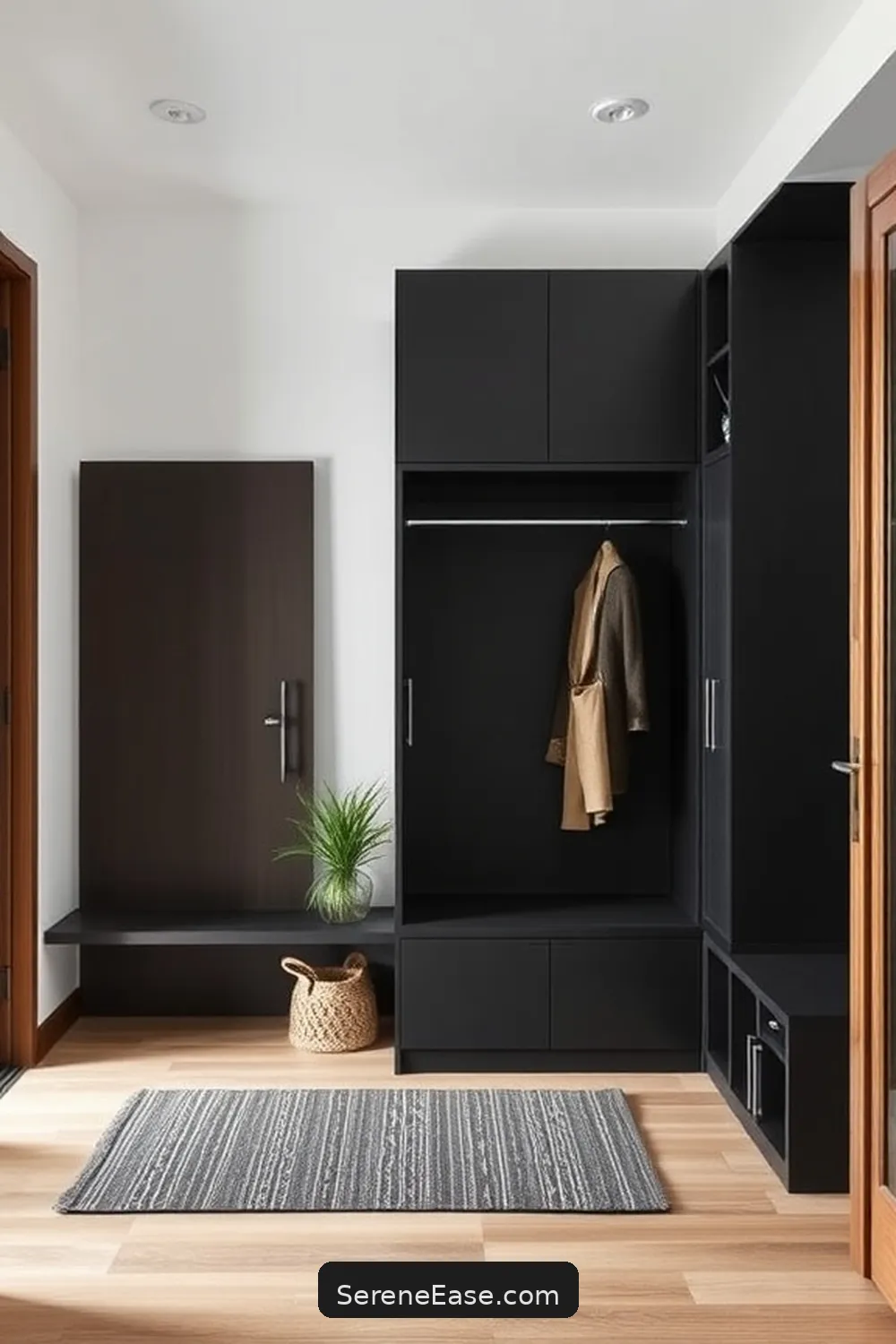 Create a Monochromatic Entryway in Mid-Century Modern Style 13 Practical Storage Solutions for Create a Monochromatic Entryway in Mid-Century Modern Style