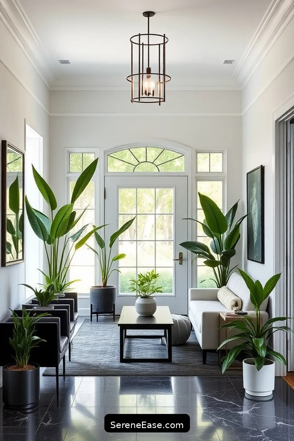 Create a Monochromatic Entryway in Mid-Century Modern Style 9 The Role of Plants in Your Monochromatic Space for Create a Monochromatic Entryway in Mid-Century Modern Style