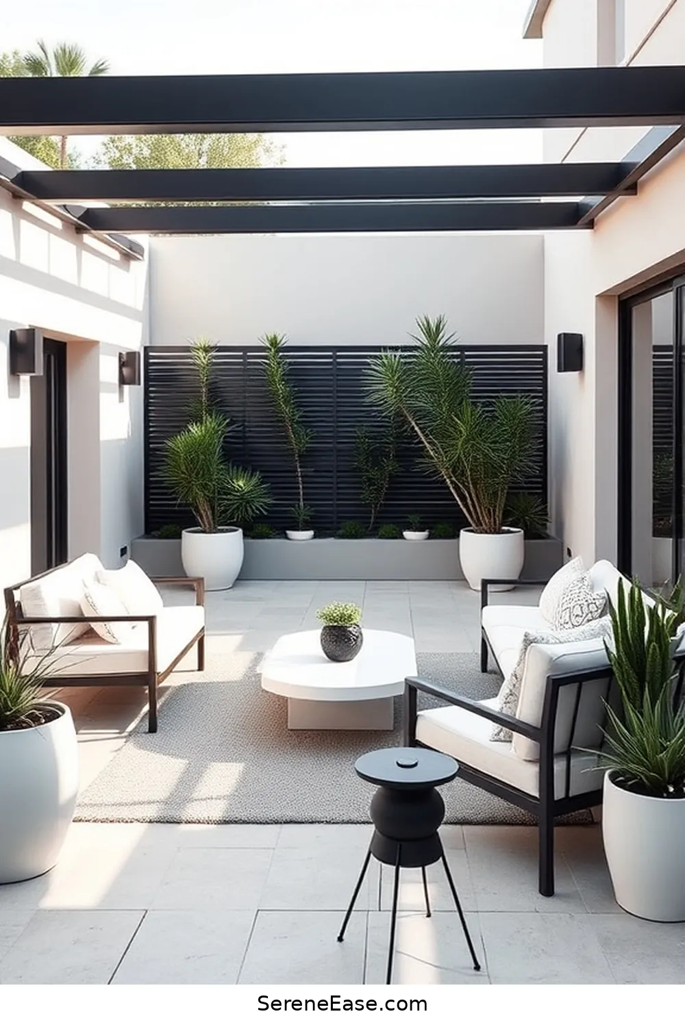 Create a Monochromatic Outdoor Patio in Mid-Century Modern Style 4 Selecting Furniture With Clean Lines for Create a Monochromatic Outdoor Patio in Mid-Century Modern Style