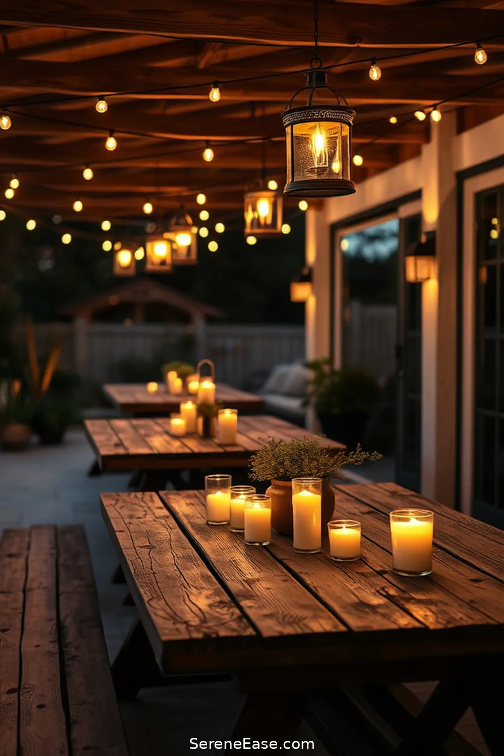 Create a Rustic Outdoor Patio in Black and White Style 6 Lighting Options to Enhance the Ambiance for Create a Rustic Outdoor Patio in Black and White Style