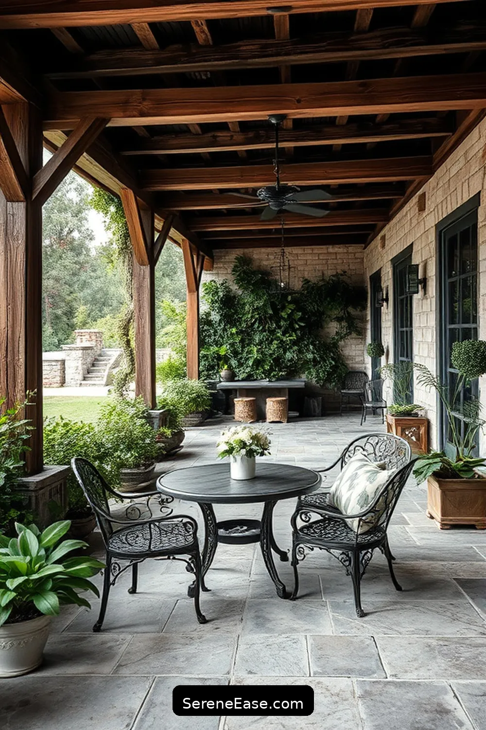 Create a Rustic Outdoor Patio in Black and White Style 3 Selecting Rustic Materials for Create a Rustic Outdoor Patio in Black and White Style