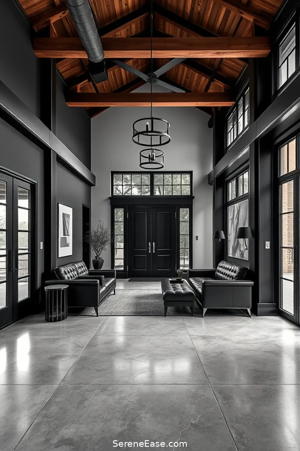 Create a Stunning Black and White Industrial Style Entryway 4 Choosing the Right Materials for Create a Stunning Black and White Industrial Style Entryway