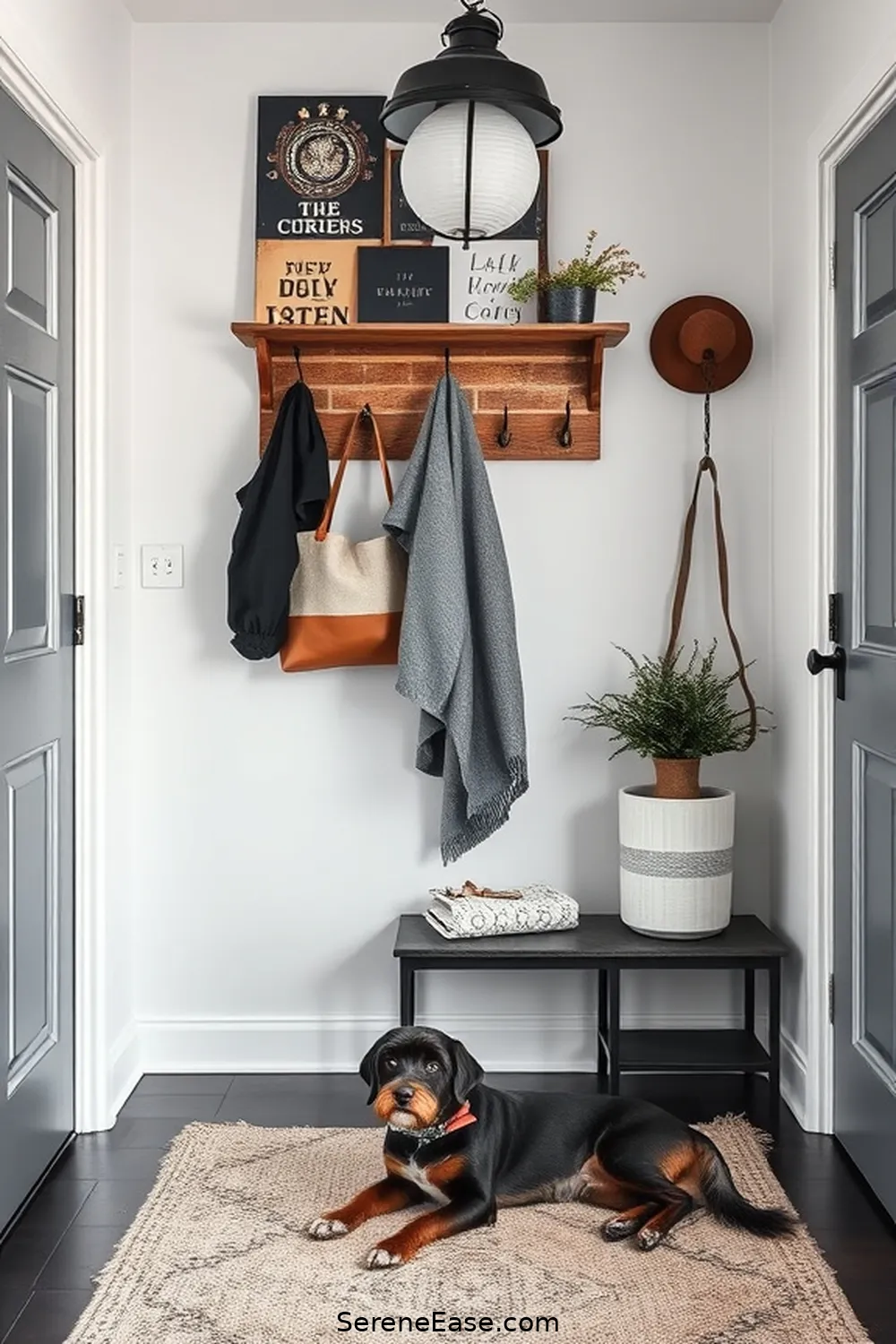 Create a Stunning Black and White Industrial Style Entryway 14 Personalizing Your Entryway for Create a Stunning Black and White Industrial Style Entryway