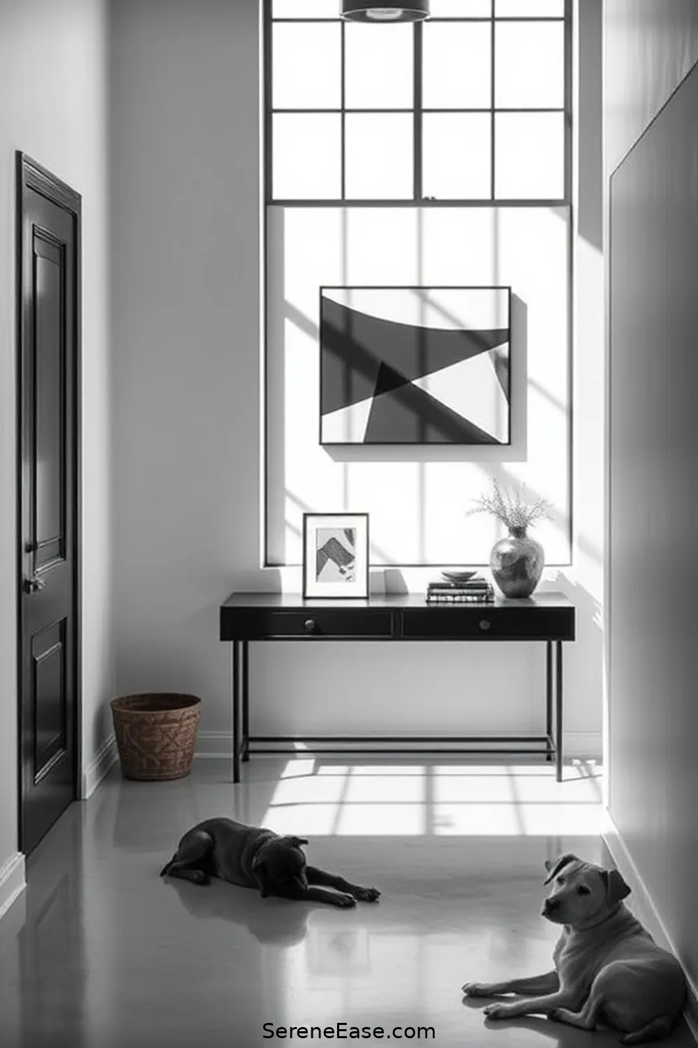 Create a Stunning Black and White Industrial Style Entryway 3 The Power of Black and White for Create a Stunning Black and White Industrial Style Entryway