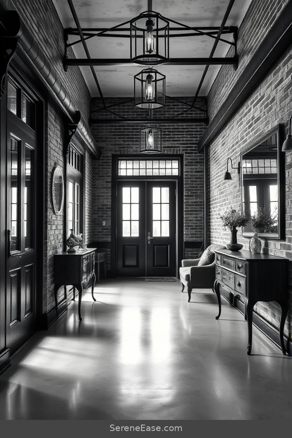 Create a Stunning Black and White Industrial Style Entryway 2 Understanding Industrial Style for Create a Stunning Black and White Industrial Style Entryway