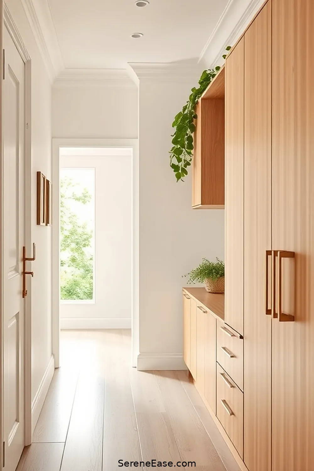 Creating a Chic Hallway With Pastels in Mid-Century Modern Style 7 Incorporating Functional Storage Solutions for Creating a Chic Hallway With Pastels in Mid-Century Modern Style