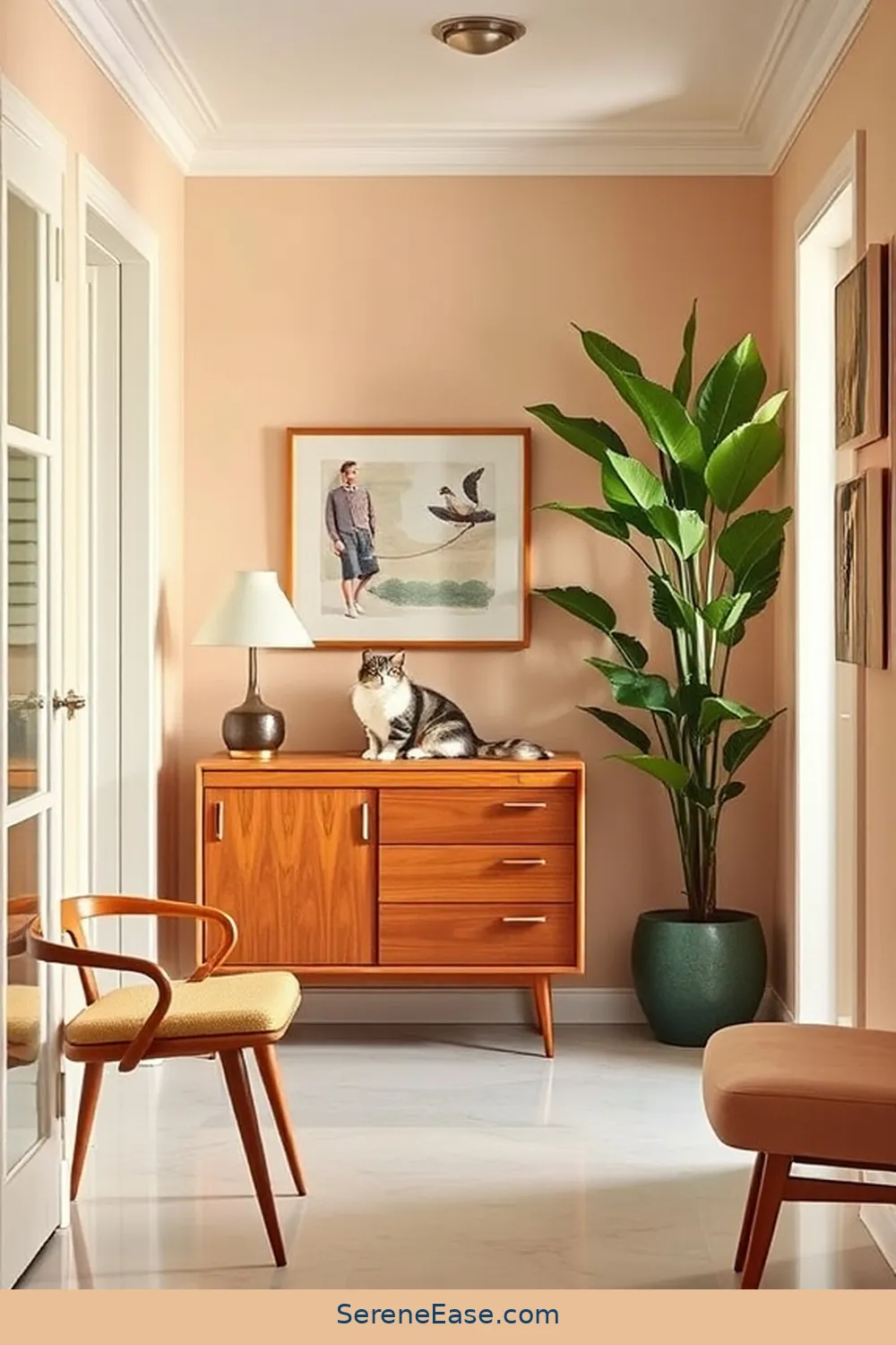 Creating a Chic Hallway With Pastels in Mid-Century Modern Style 2 Understanding Mid-Century Modern Design Principles for Creating a Chic Hallway With Pastels in Mid-Century Modern Style