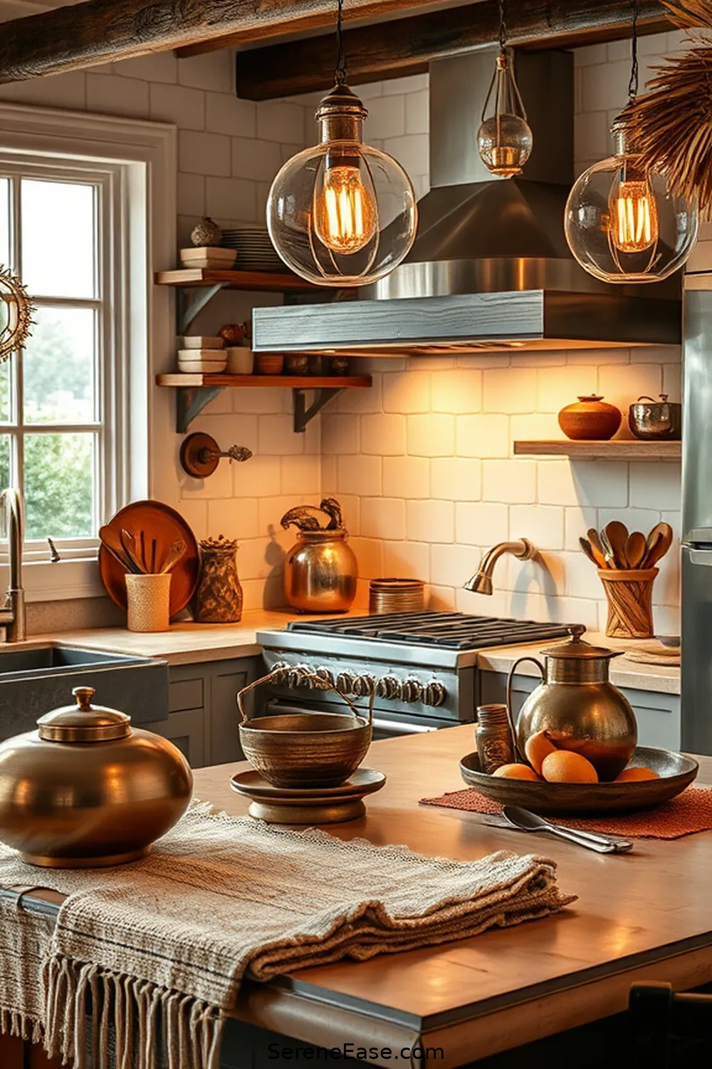 DIY Guide for Metallic Accents in Bohemian-Style Kitchen 7 Adding a Touch of Glam With Metallic Accessories for DIY Guide for Metallic Accents in Bohemian-Style Kitchen