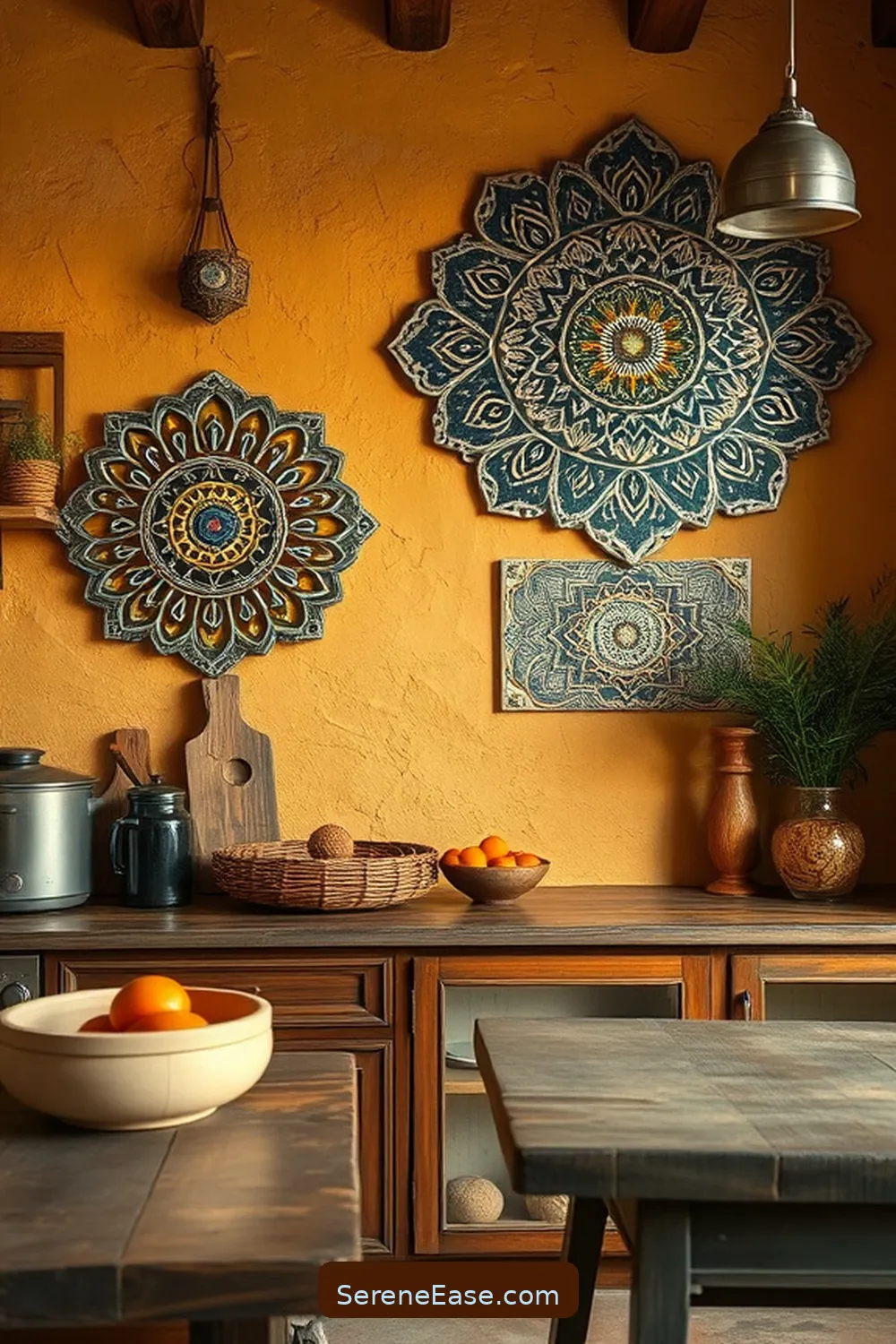 DIY Guide for Metallic Accents in Bohemian-Style Kitchen 3 DIY Metallic Accents for Kitchen Wall Art for DIY Guide for Metallic Accents in Bohemian-Style Kitchen