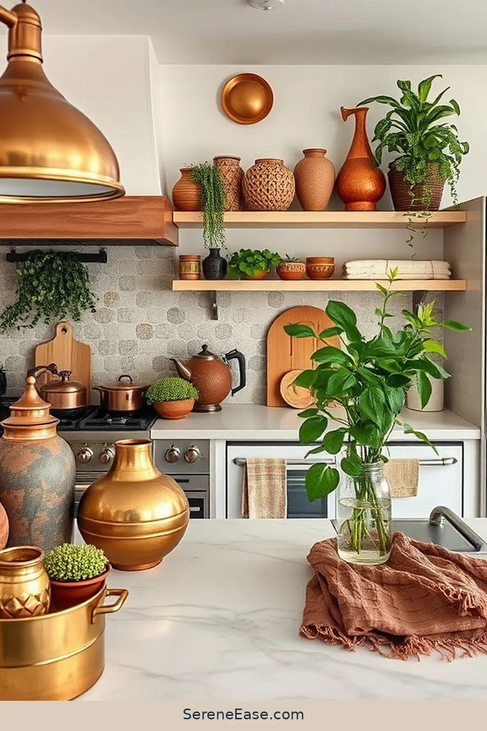 DIY Guide for Metallic Accents in Bohemian-Style Kitchen 10 Mixing and Matching Metallics for a Cohesive Look for DIY Guide for Metallic Accents in Bohemian-Style Kitchen
