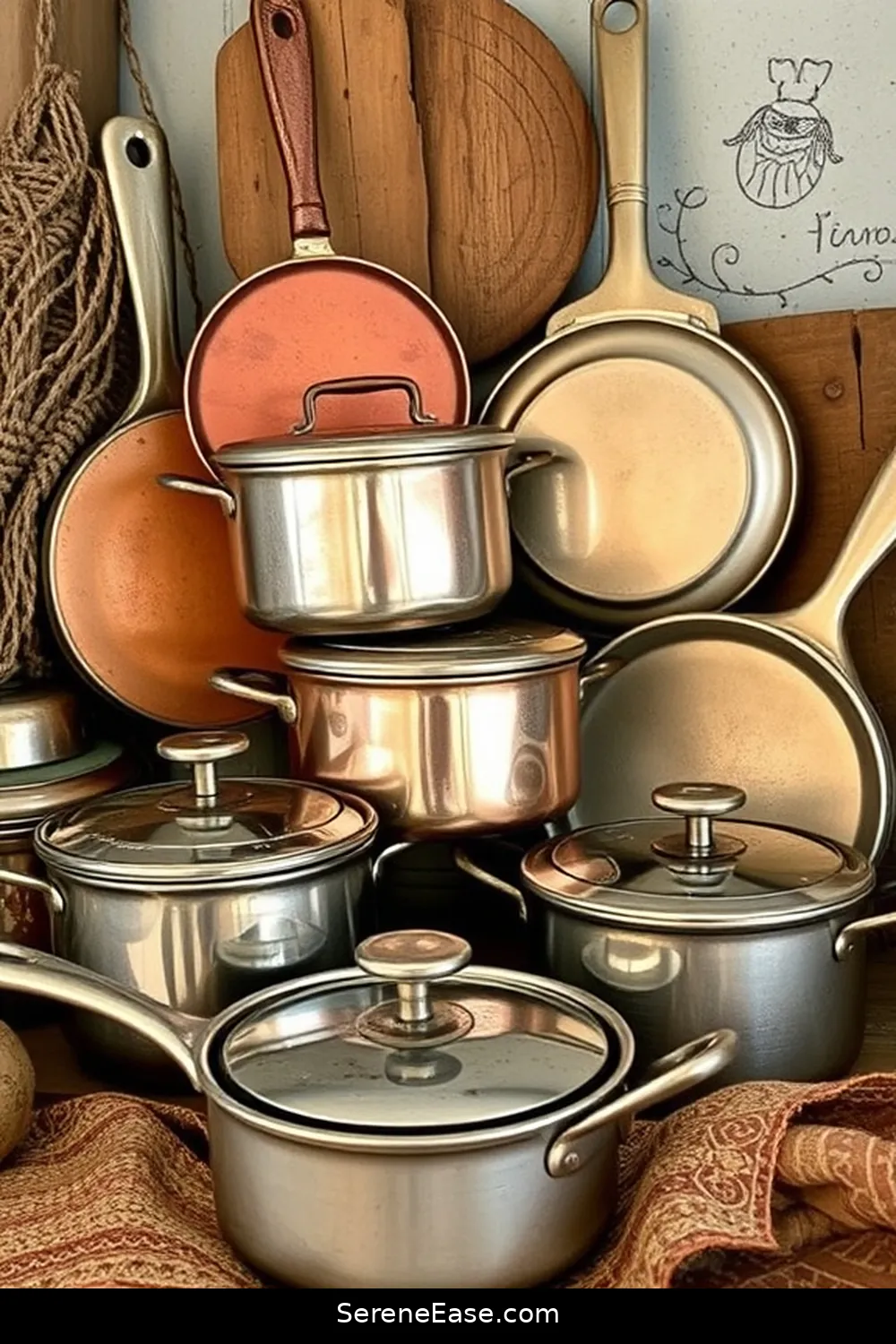 DIY Guide for Metallic Accents in Bohemian-Style Kitchen 4 Upcycling Old Kitchenware With Metallic Paint for DIY Guide for Metallic Accents in Bohemian-Style Kitchen