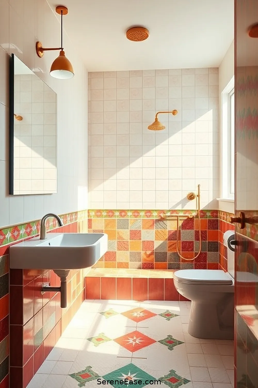 Design a Bold and Bright Bathroom in Mid-Century Modern Style 4 Incorporating Retro Fixtures for Design a Bold and Bright Bathroom in Mid-Century Modern Style