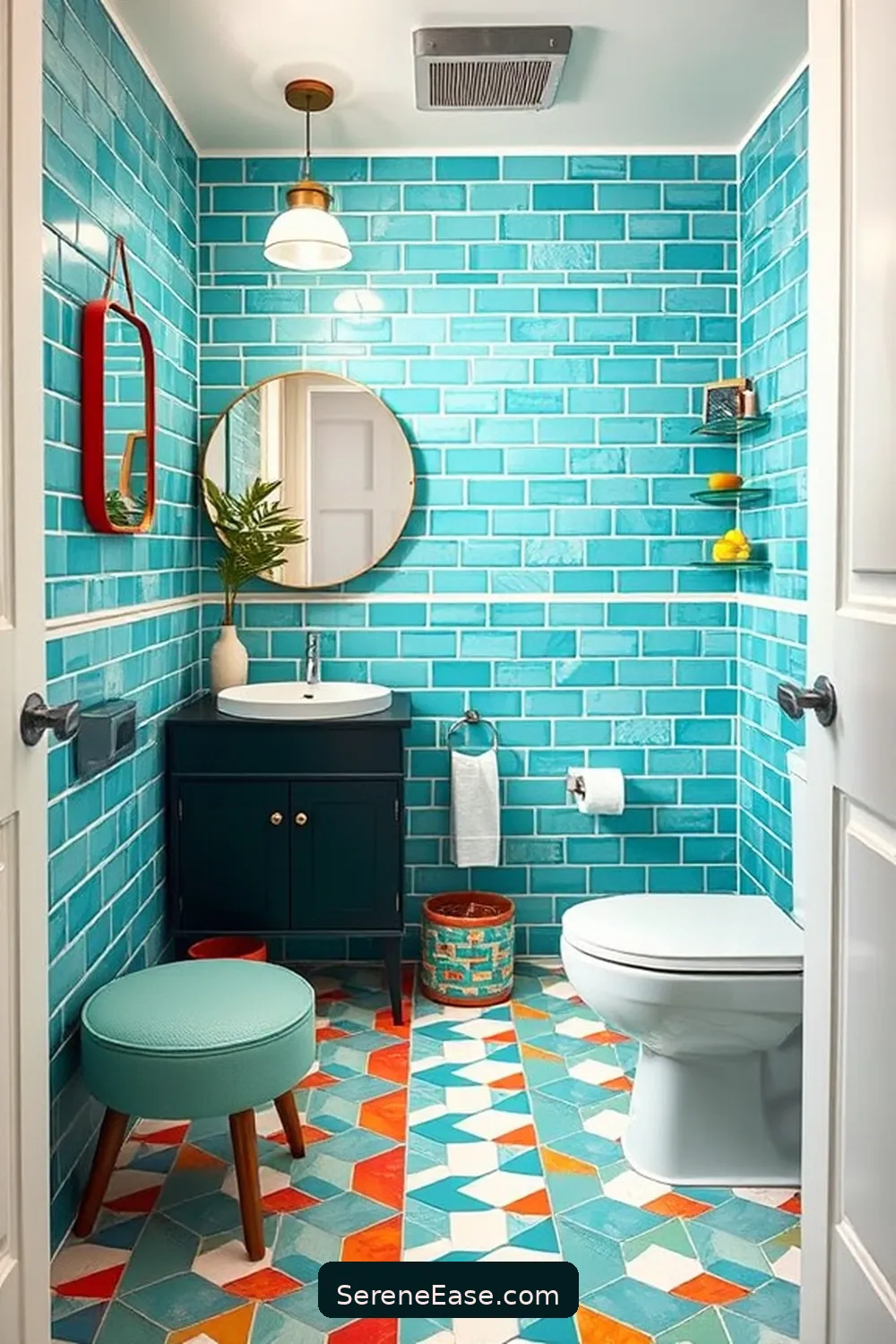 Design a Bold and Bright Bathroom in Mid-Century Modern Style 12 Personalizing Your Mid-Century Modern Bathroom for Design a Bold and Bright Bathroom in Mid-Century Modern Style