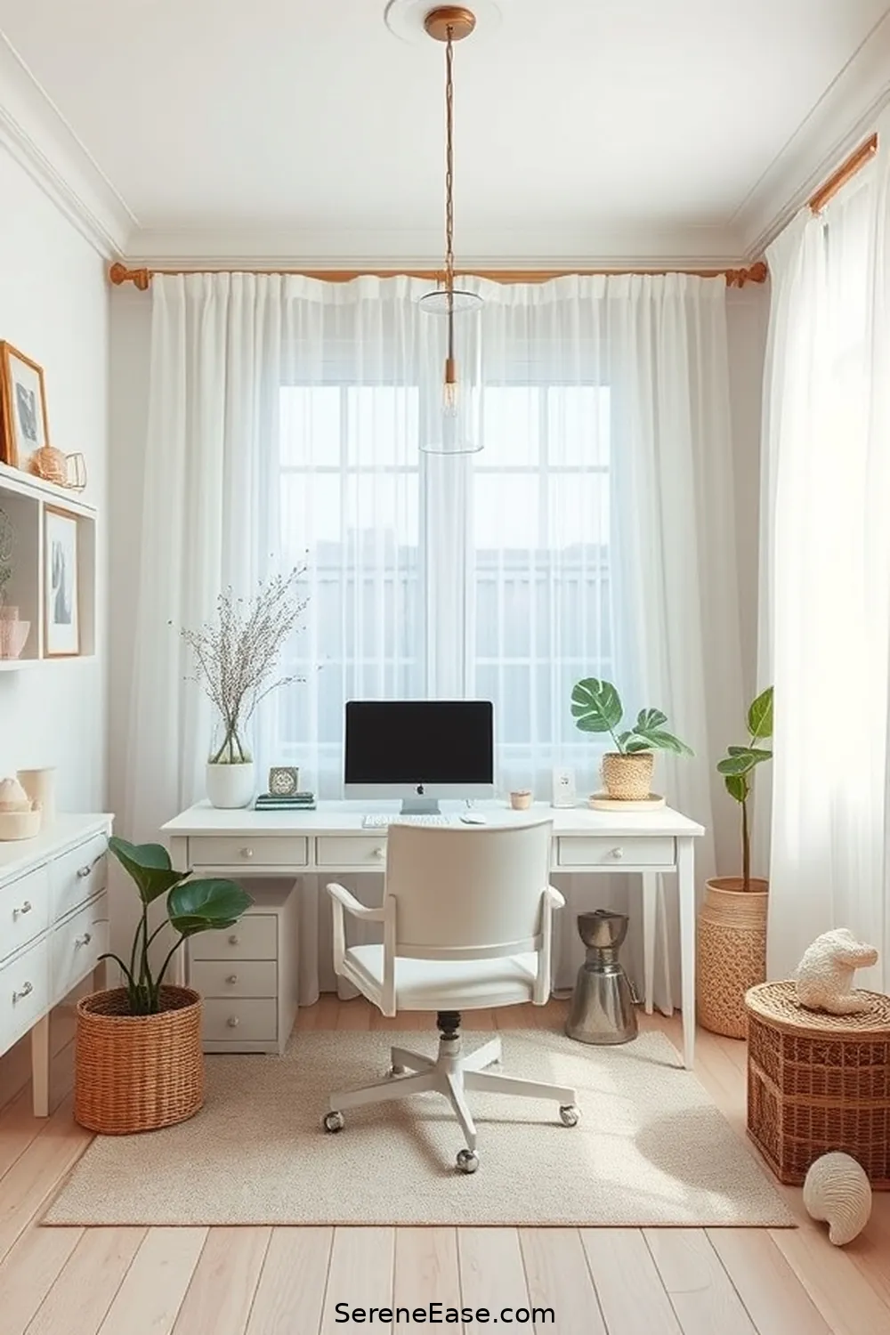 Designing Your Dream Home Office With Pastels and Coastal Style 5 Lighting Options for a Bright and Inviting Space for Designing Your Dream Home Office With Pastels and Coastal Style