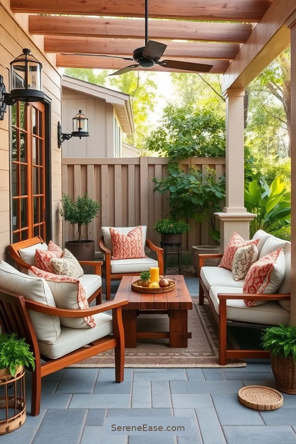 Designing Your Outdoor Patio With Earth Tones in Modern Farmhouse Style 5 Furniture Selection for a Cozy Atmosphere for Designing Your Outdoor Patio With Earth Tones in Modern Farmhouse Style