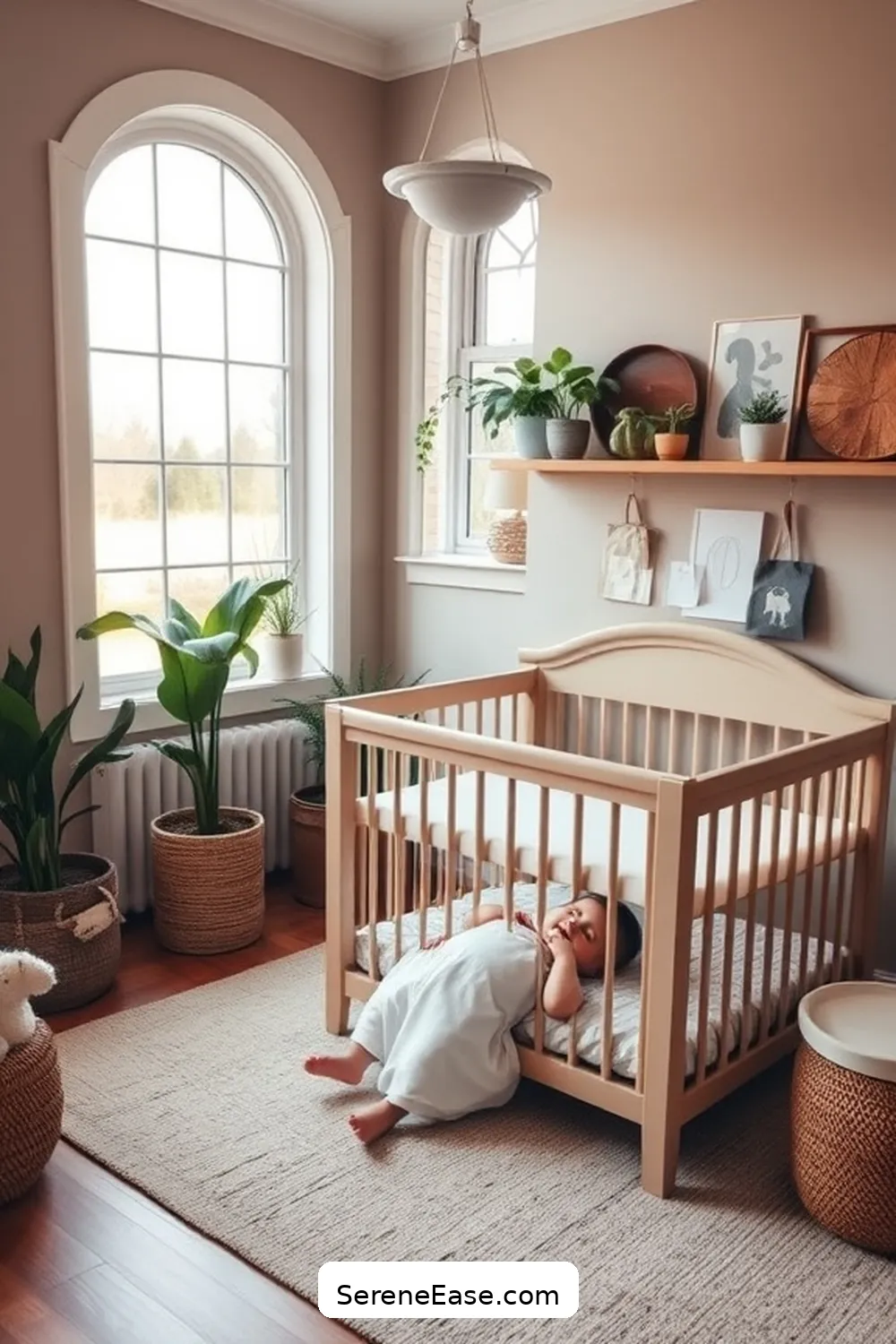 Designing a Cozy Nursery With Earth Tones in Modern Farmhouse Style 8 Maximizing Natural Light for a Bright Atmosphere for Designing a Cozy Nursery With Earth Tones in Modern Farmhouse Style