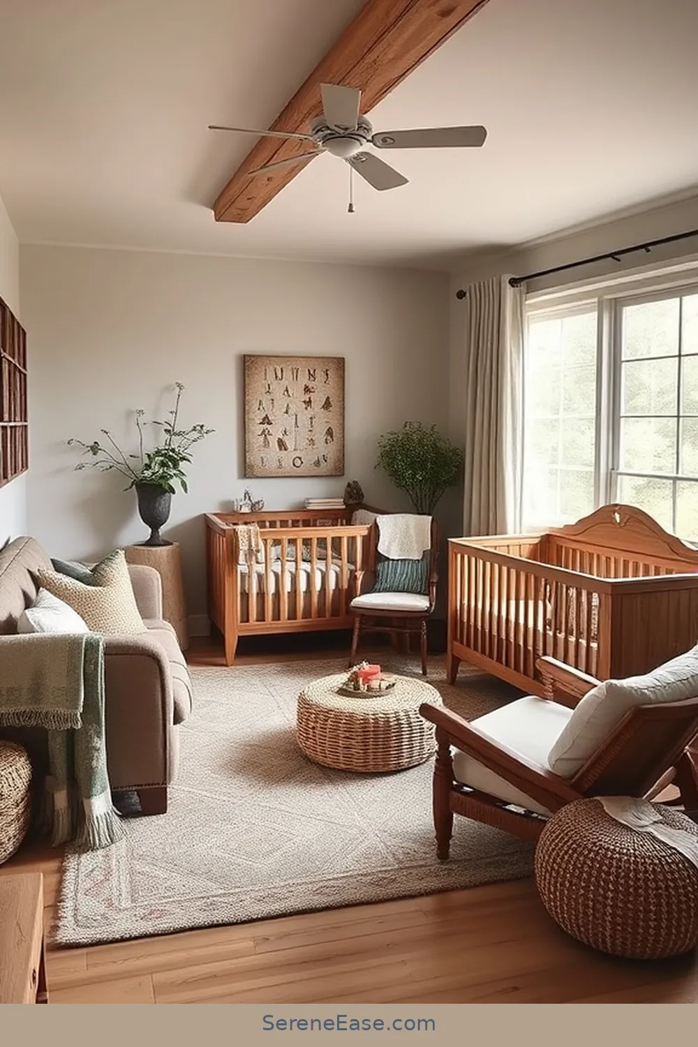 Designing a Cozy Nursery With Earth Tones in Modern Farmhouse Style 3 Selecting Furniture That Complements the Farmhouse Aesthetic for Designing a Cozy Nursery With Earth Tones in Modern Farmhouse Style