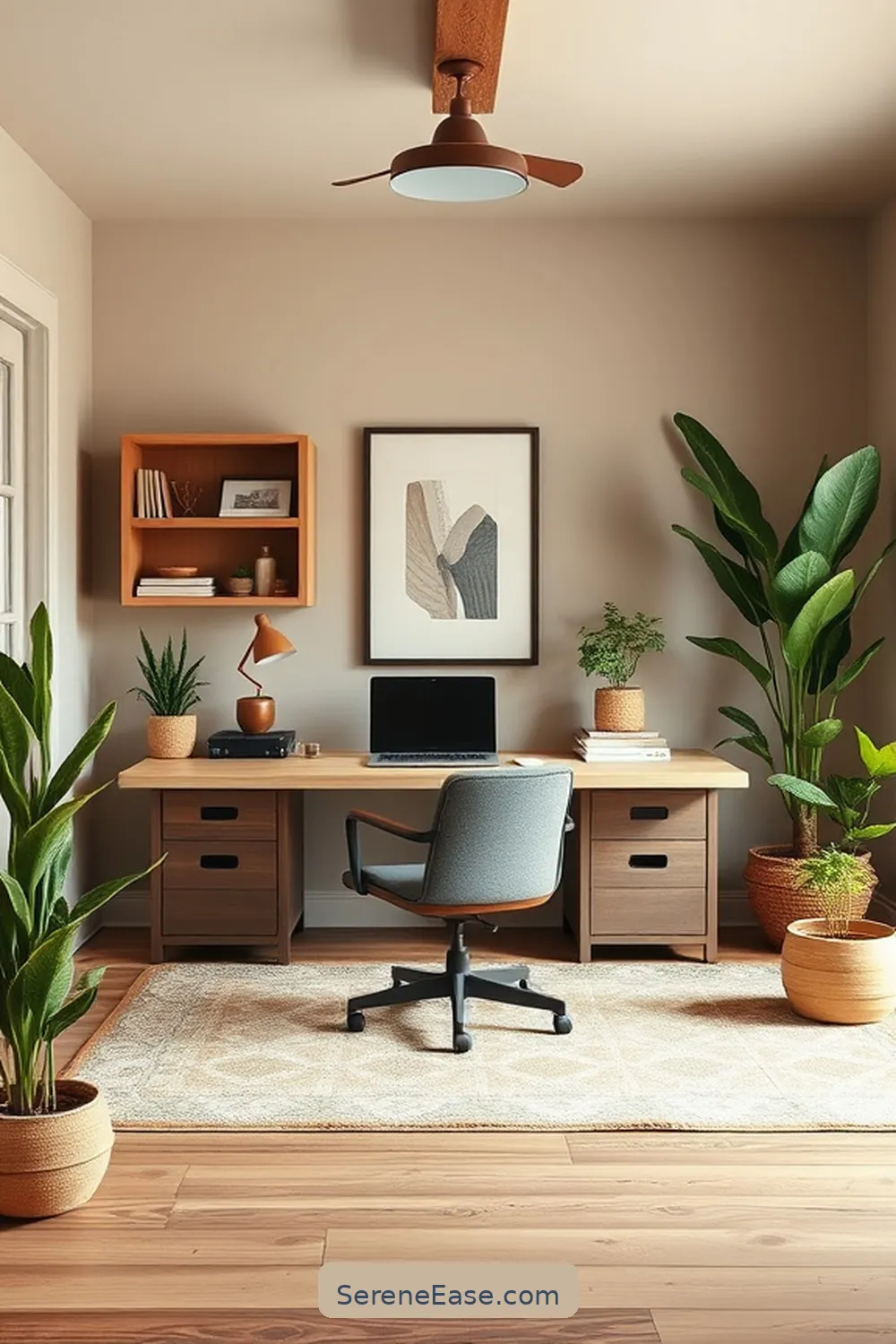 Designing a Home Office in Modern Farmhouse Style With Earth Tones 3 Choosing the Right Earthy Color Palette for Designing a Home Office in Modern Farmhouse Style With Earth Tones