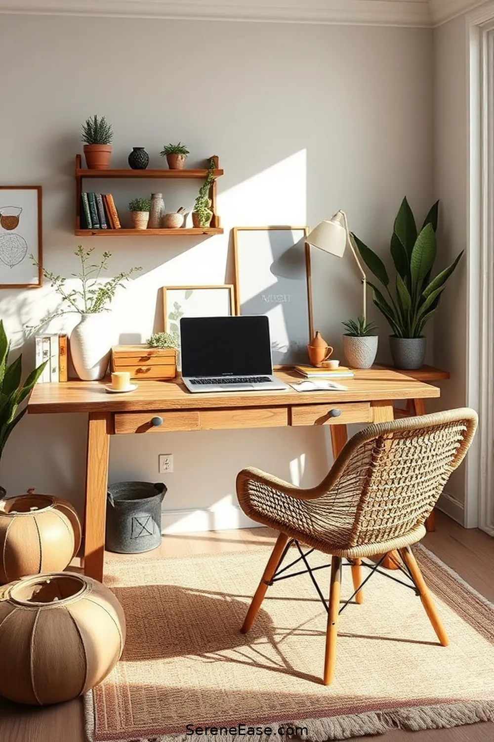 Designing a Home Office in Modern Farmhouse Style With Earth Tones 5 Selecting Functional Furniture for Designing a Home Office in Modern Farmhouse Style With Earth Tones