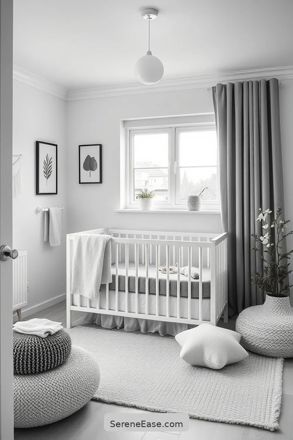 Designing a Stunning Black and White Scandinavian Style Nursery With Tips and Tricks 7 Creating a Cozy Sleeping Area for Designing a Stunning Black and White Scandinavian Style Nursery With Tips and Tricks