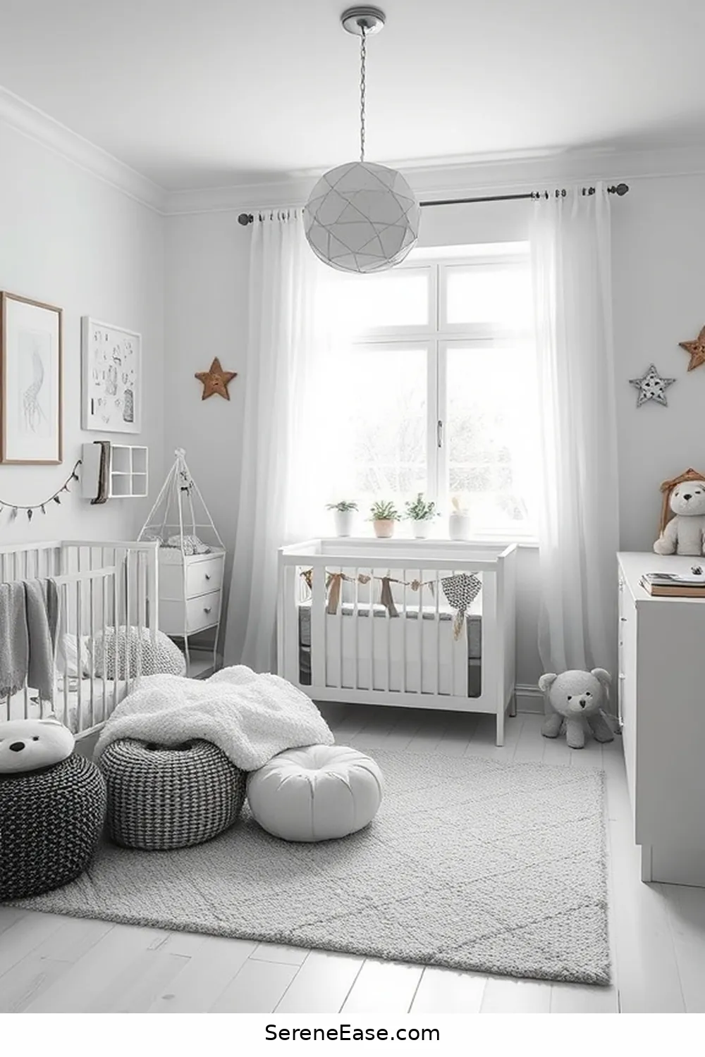 Designing a Stunning Black and White Scandinavian Style Nursery With Tips and Tricks 11 Ensuring Safety and Comfort for Designing a Stunning Black and White Scandinavian Style Nursery With Tips and Tricks