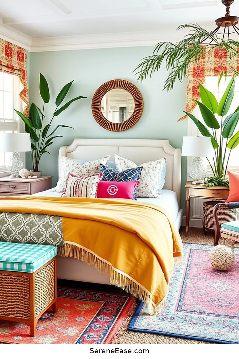 Add Decorative Accessories for Embrace Bold and Bright Coastal Style in Your Bedroom: 16 Ways