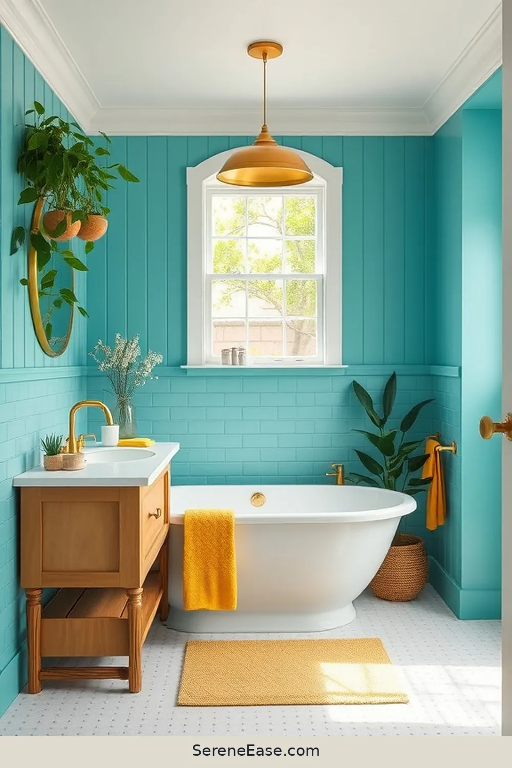 Embrace Bold and Bright Style in Your Modern Farmhouse Bathroom 3 The Power of Bold Colors for Embrace Bold and Bright Style in Your Modern Farmhouse Bathroom