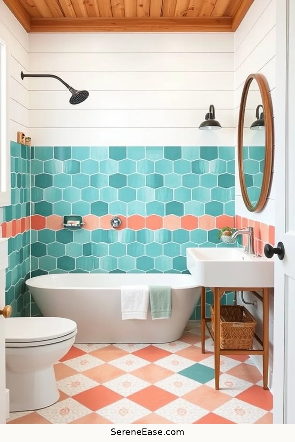 Embrace Bold and Bright Style in Your Modern Farmhouse Bathroom 5 Vibrant Tile Options for a Standout Look for Embrace Bold and Bright Style in Your Modern Farmhouse Bathroom