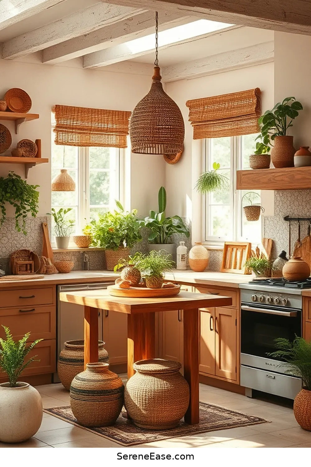 Embrace Neutral Tones in Your Bohemian Style Kitchen 15 Personalizing Your Bohemian Kitchen for Embrace Neutral Tones in Your Bohemian Style Kitchen