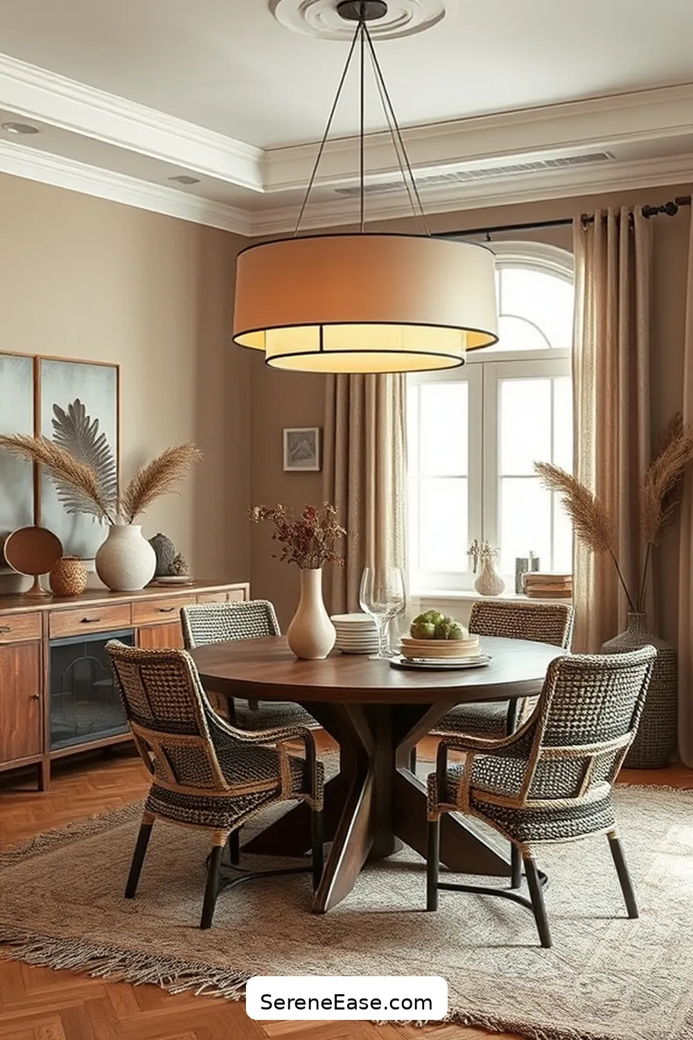 How to Achieve Monochromatic Bohemian Style in Your Dining Room 7 Adding Statement Lighting Fixtures for How to Achieve Monochromatic Bohemian Style in Your Dining Room