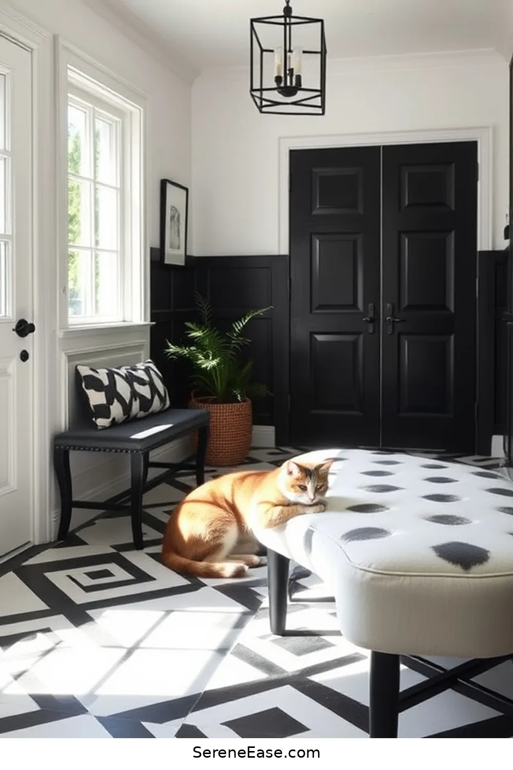 How to Achieve a Black and White Modern Farmhouse Entryway Style 2 Choosing the Right Color Palette for How to Achieve a Black and White Modern Farmhouse Entryway Style