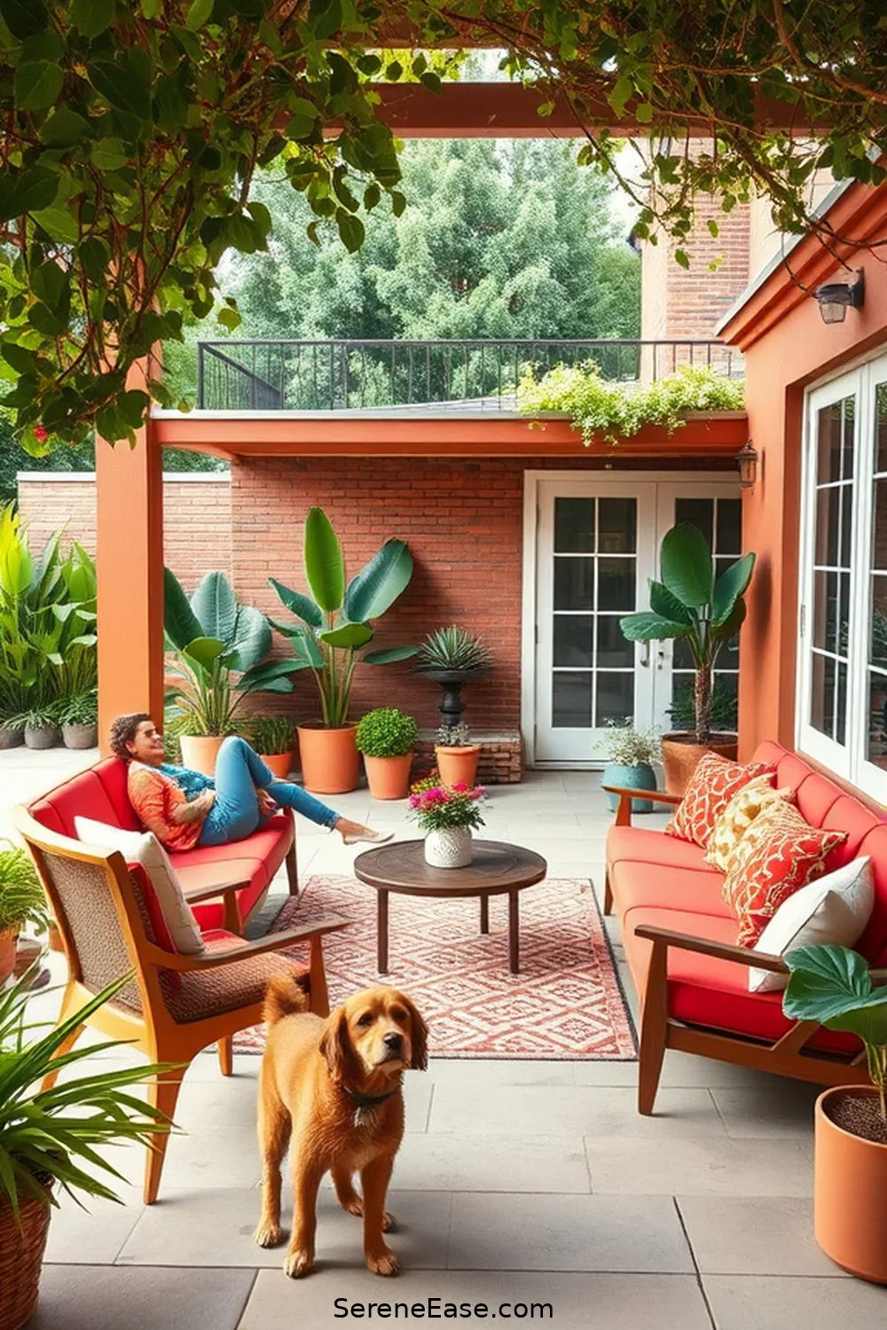 How to Achieve a Bold and Bright Mid-Century Modern Outdoor Patio Style? 6 Creating a Cohesive Layout and Flow for How to Achieve a Bold and Bright Mid-Century Modern Outdoor Patio Style?