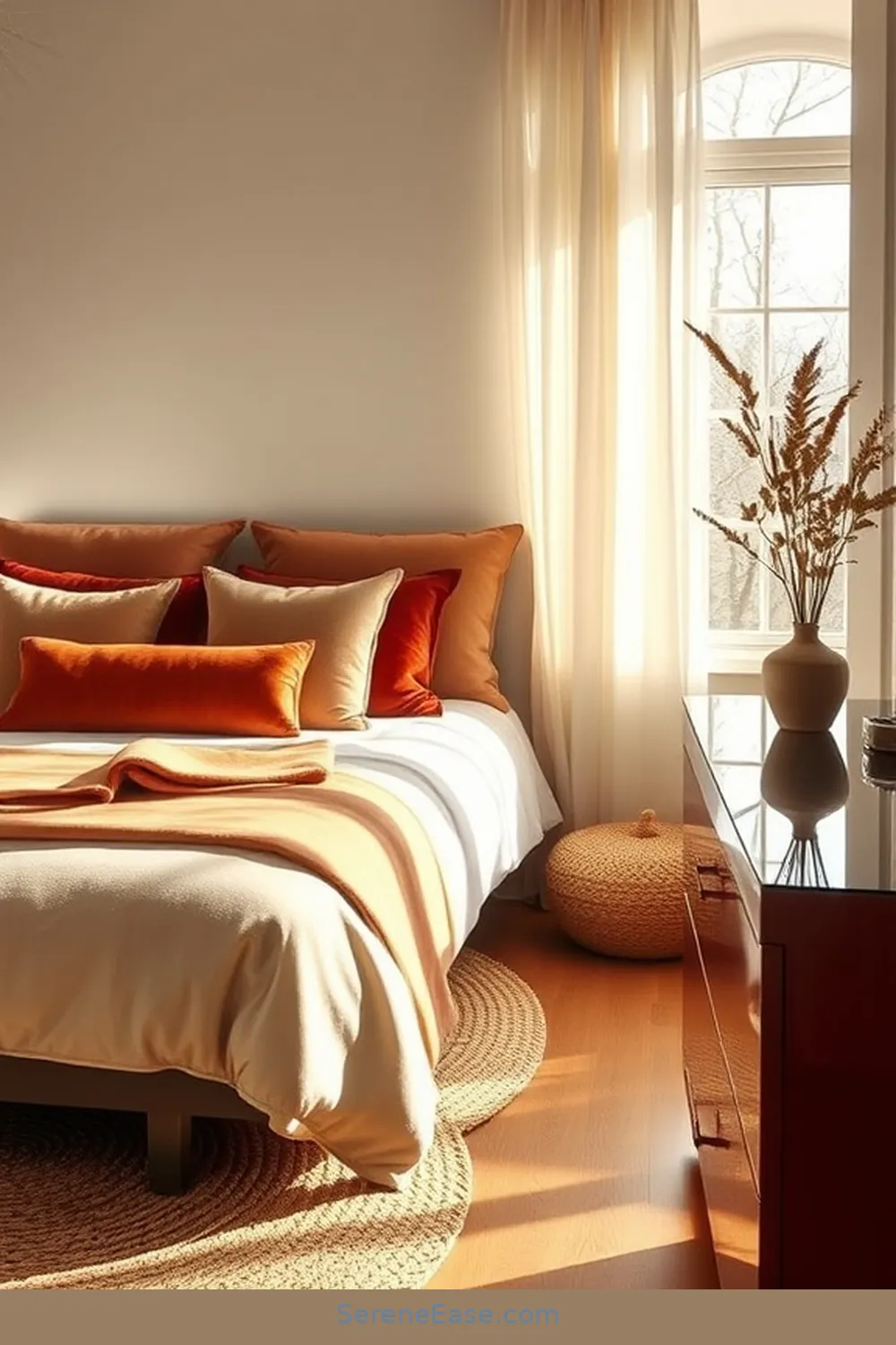 How to Achieve a Bold and Bright Mid-Century Modern Style in Your Bedroom 6 Layer Textures for Depth for How to Achieve a Bold and Bright Mid-Century Modern Style in Your Bedroom