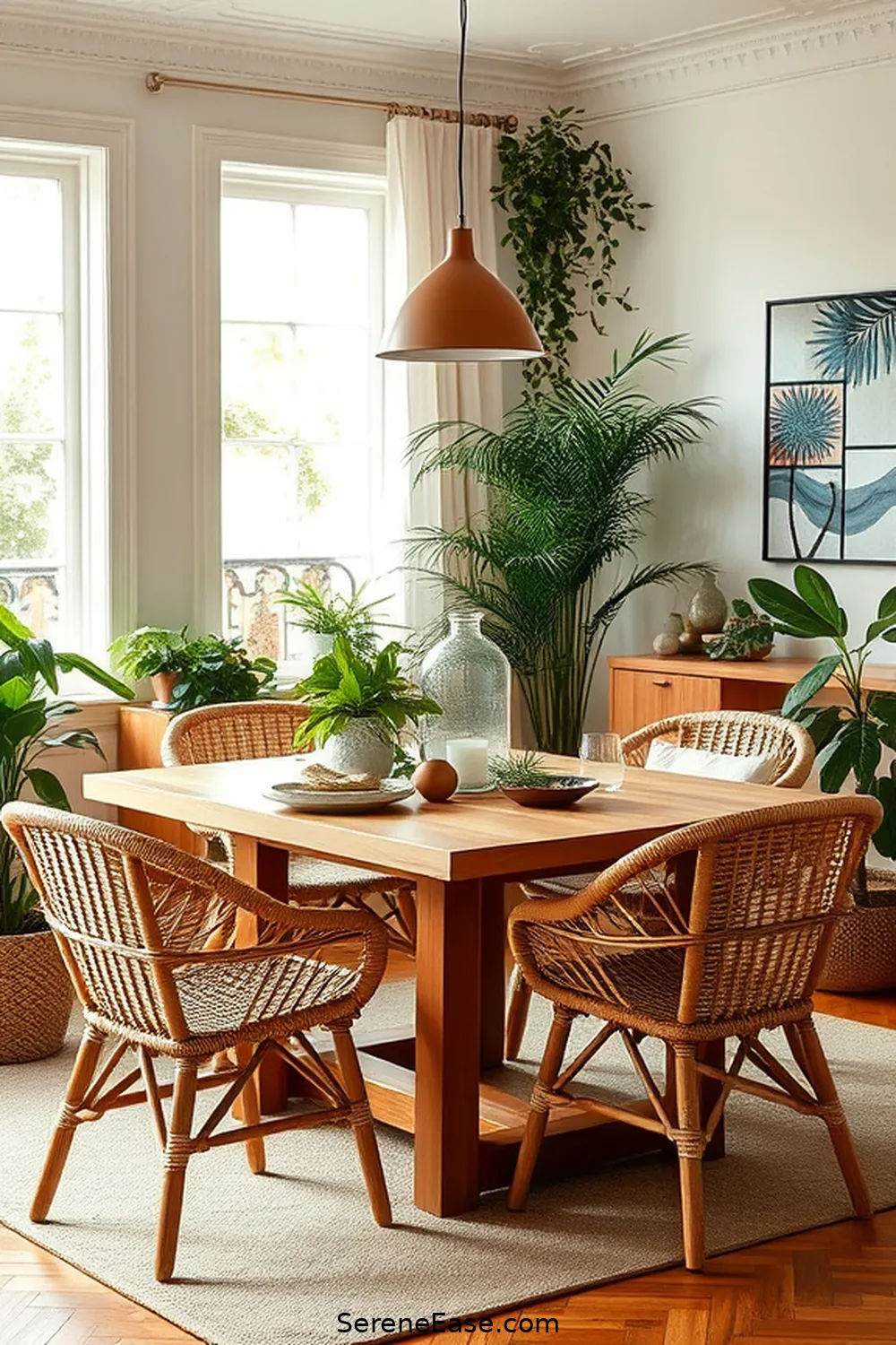 How to Achieve a Bold and Bright Scandinavian Dining Room Style 3 Incorporate Natural Materials for How to Achieve a Bold and Bright Scandinavian Dining Room Style