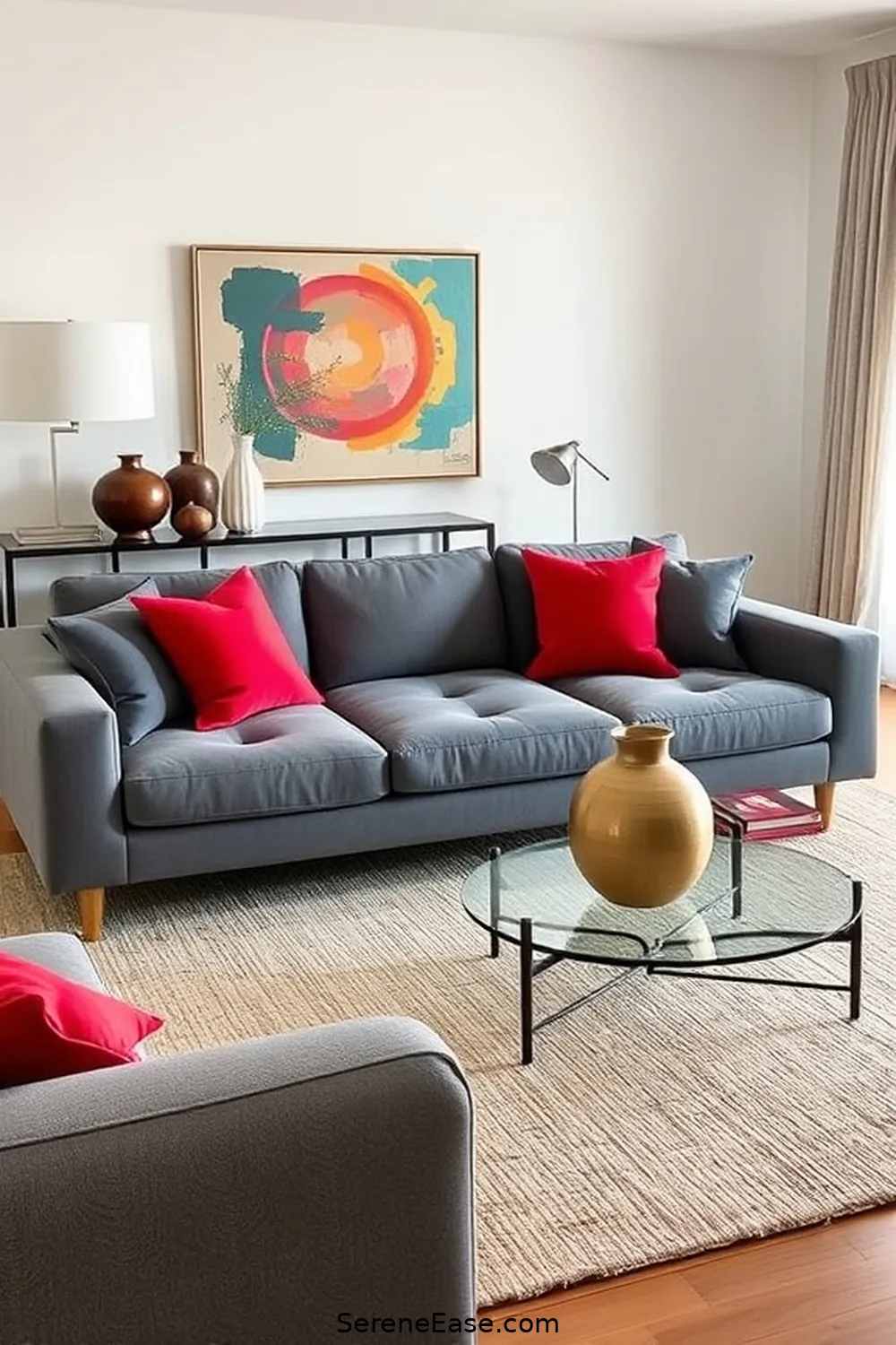 How to Achieve a Monochromatic Living Room in Mid-Century Modern Style 8 Adding Accent Pieces With Personality for How to Achieve a Monochromatic Living Room in Mid-Century Modern Style