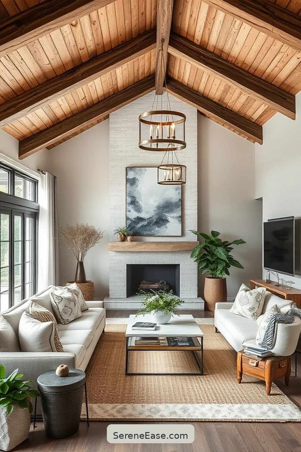 How to Add Metallic Accents in Your Modern Farmhouse Living Room Style 3 Incorporating Metallic Light Fixtures for How to Add Metallic Accents in Your Modern Farmhouse Living Room Style