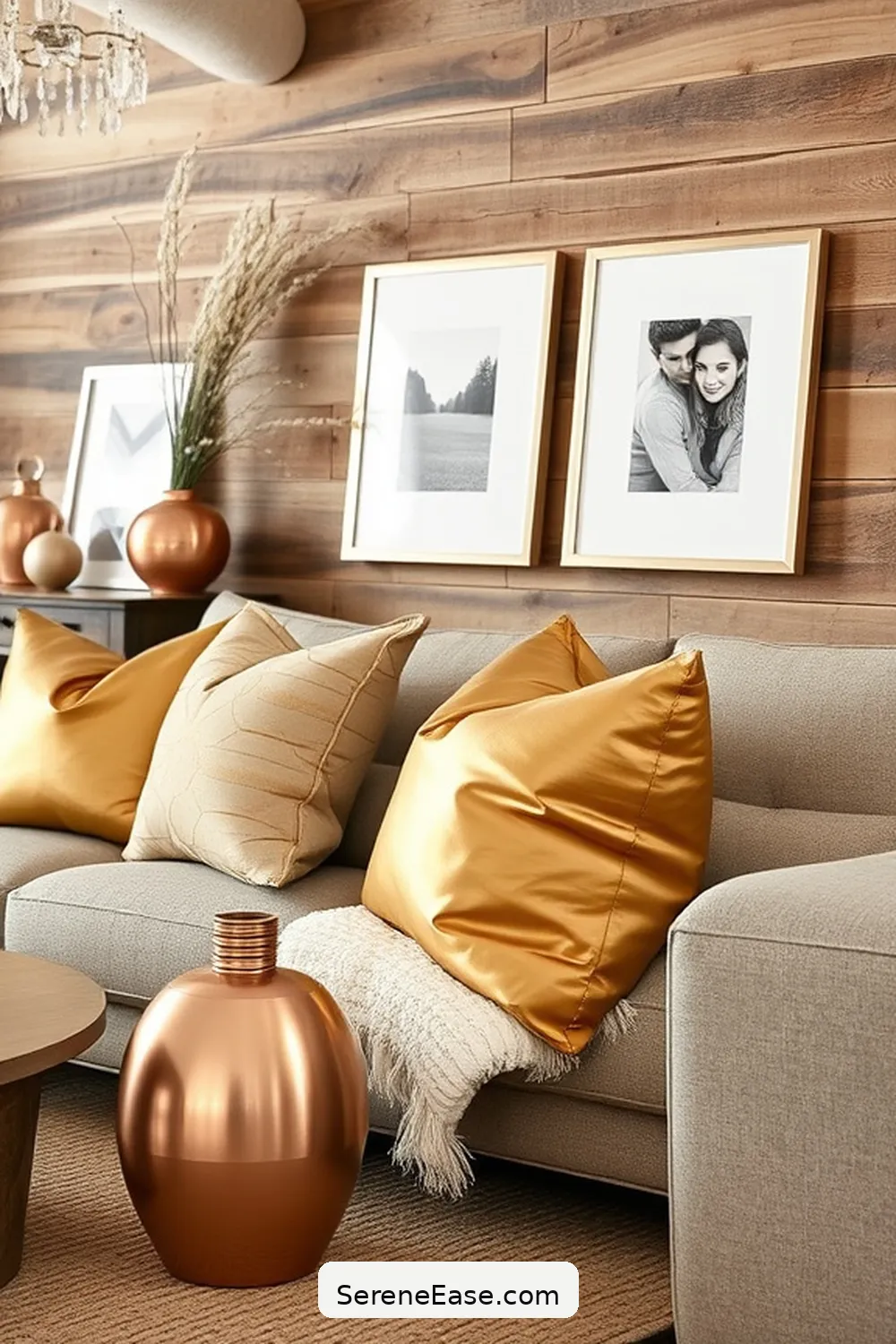 How to Add Metallic Accents in Your Modern Farmhouse Living Room Style 6 Layering Textures With Metallics for How to Add Metallic Accents in Your Modern Farmhouse Living Room Style